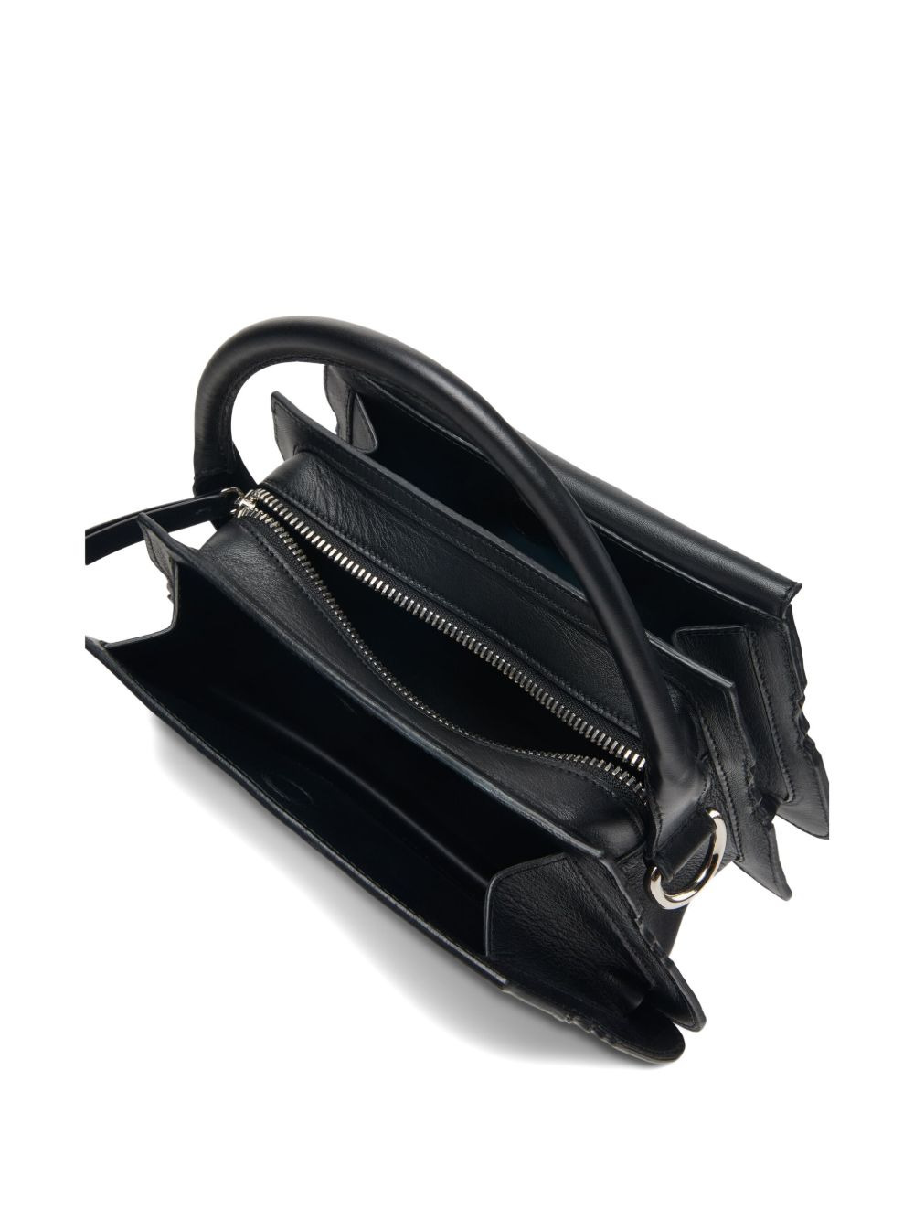 scalloped-edge top-handle shoulder bag - 4