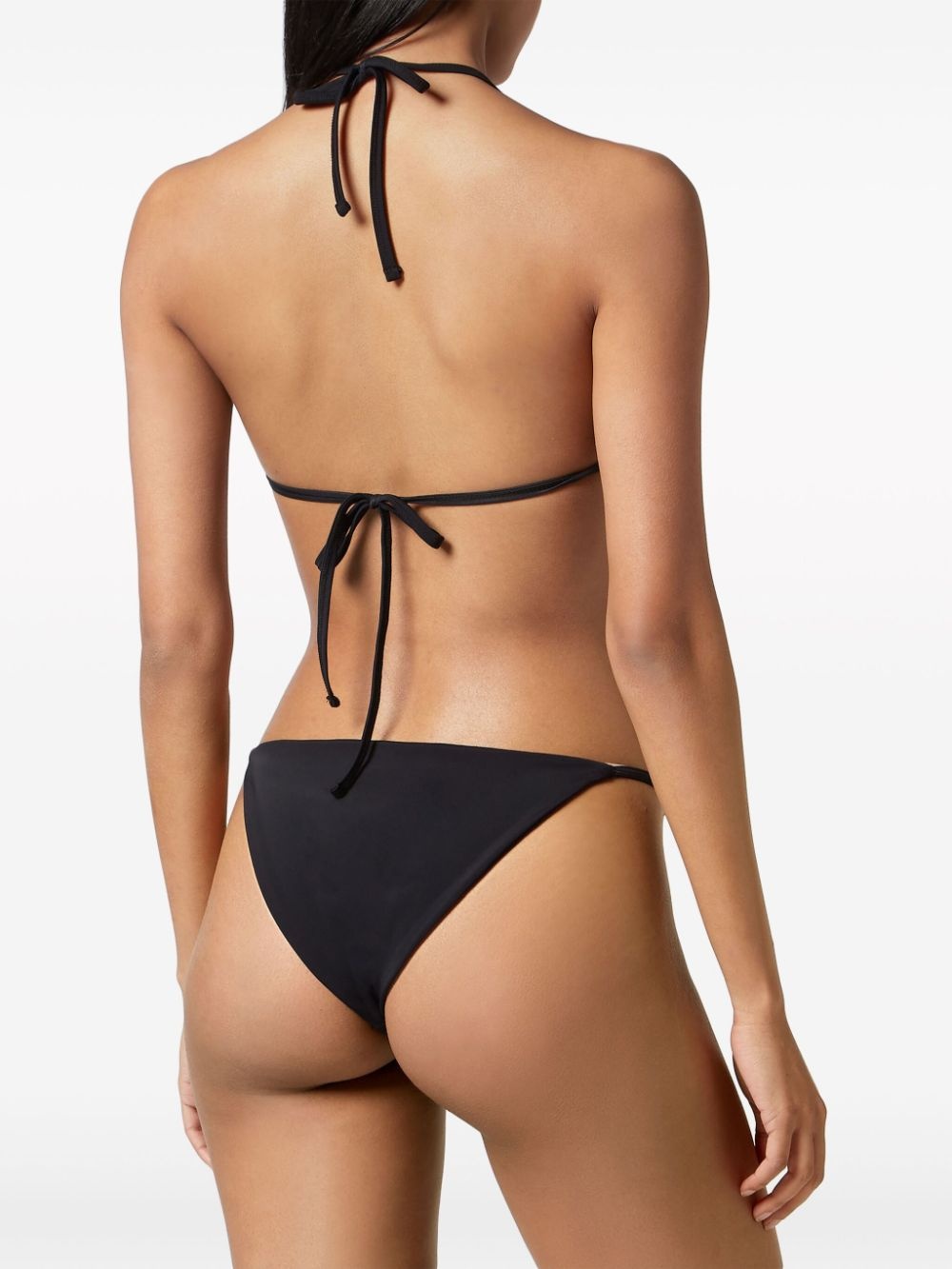 logo-plaque triangle bikini set - 4
