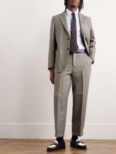 BEAMS PLUS Straight-Leg Checked Wool Suit Trousers outlook