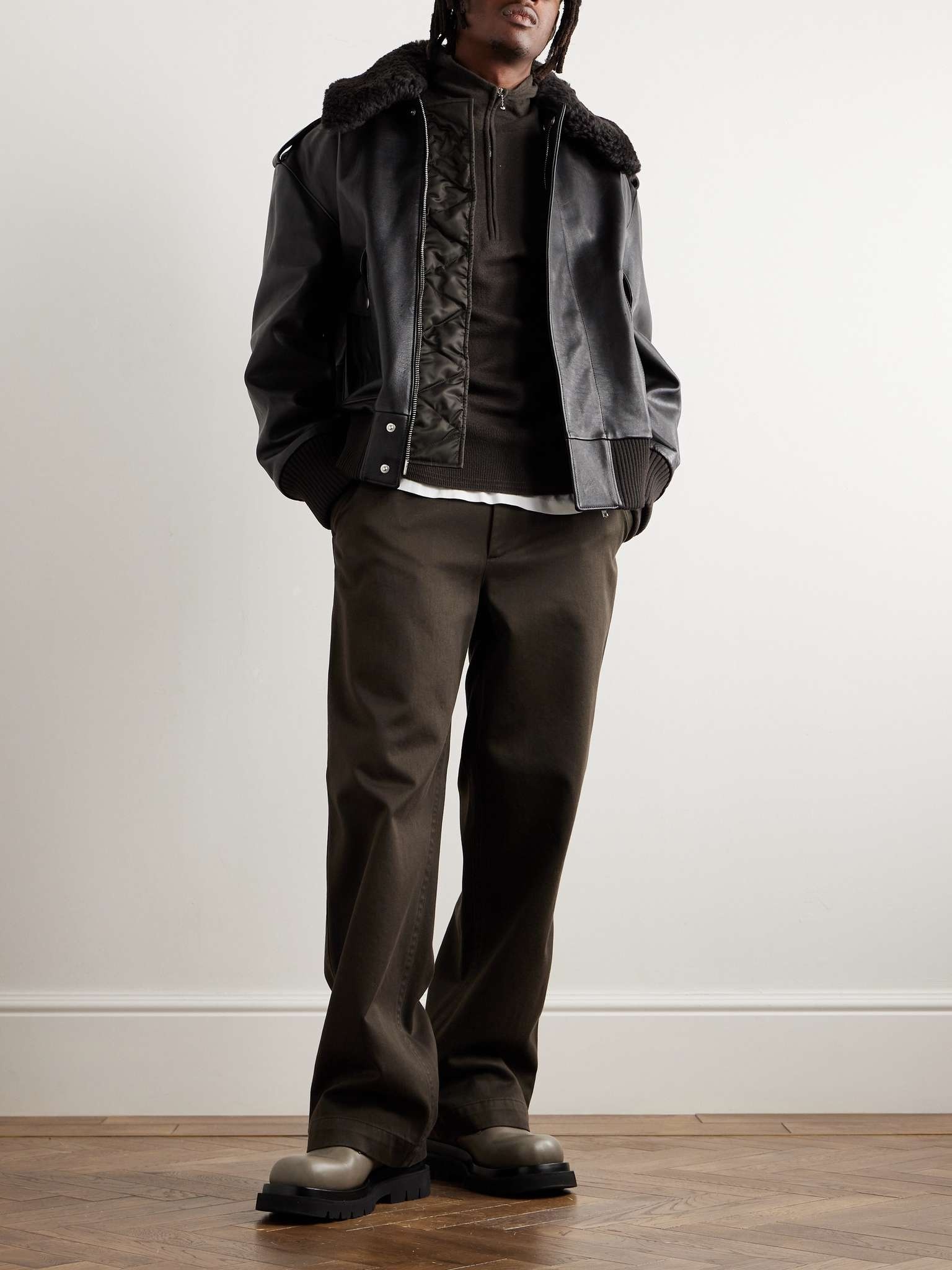 BURBERRY レザーボンバージャケット 2023AW Daniel Lee Burberry Fall 2023 - First Collection by Daniel Lee