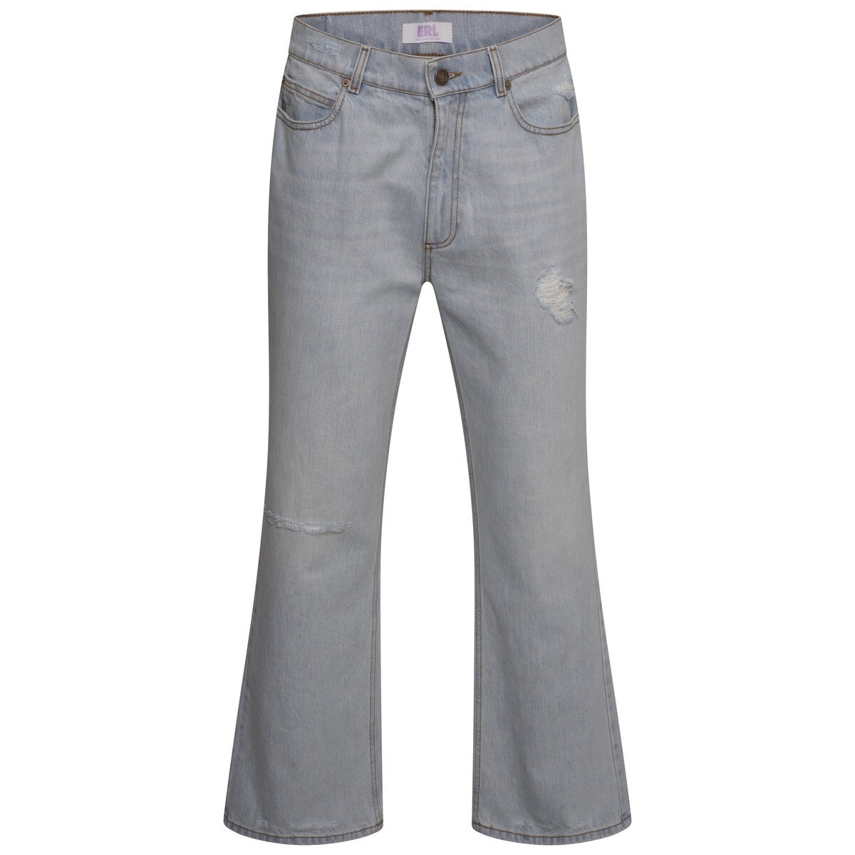 Distressed Boot Cut Jeans in Light blue - 1