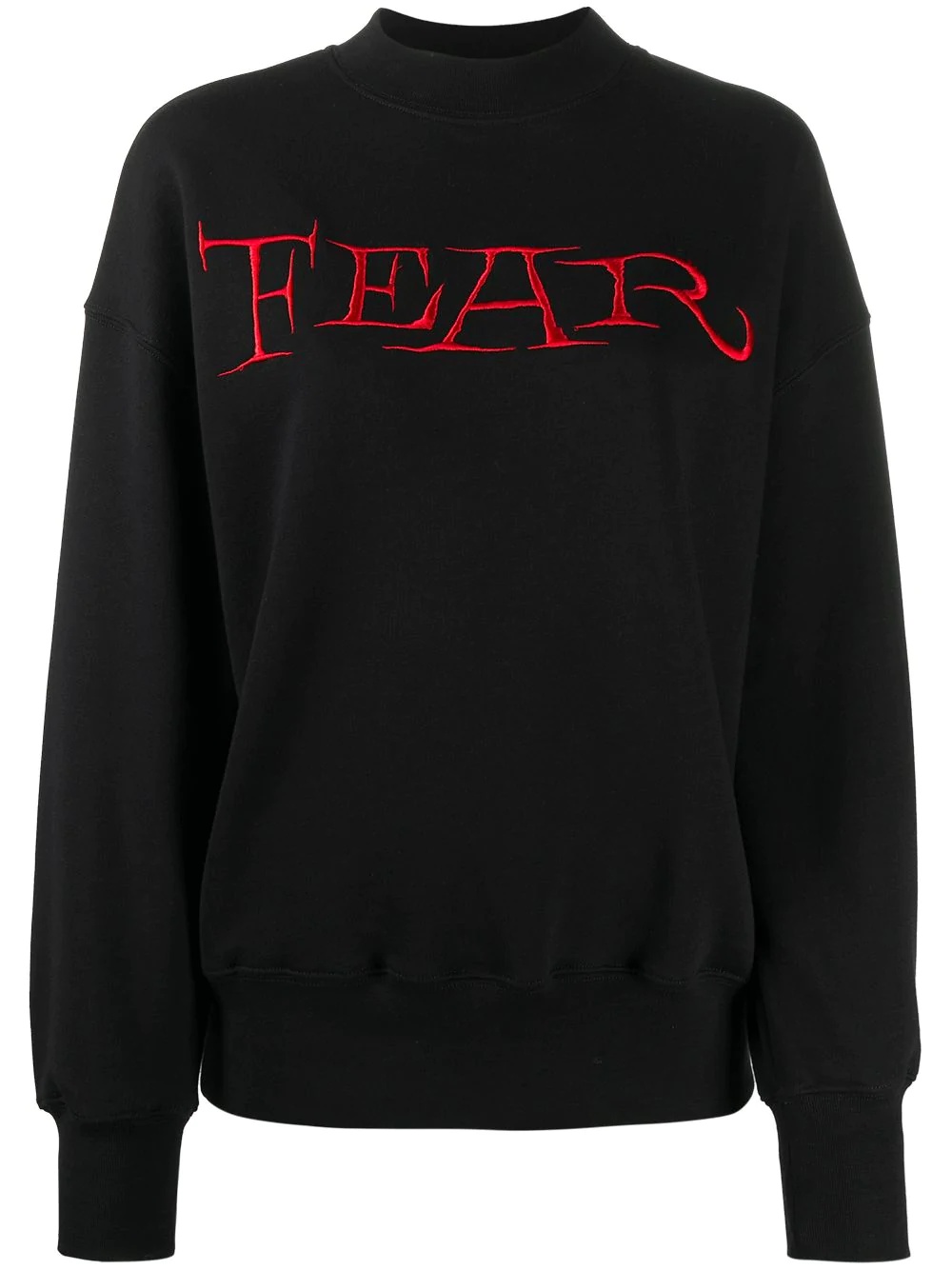 embroidered sweatshirt - 1