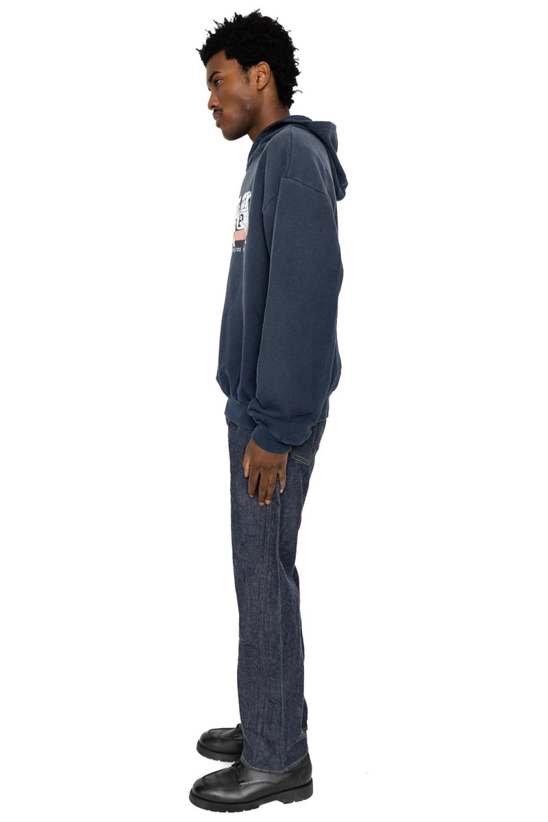Kapital SWT Knit Hoodie ("P" BULLDOG) - Navy outlook