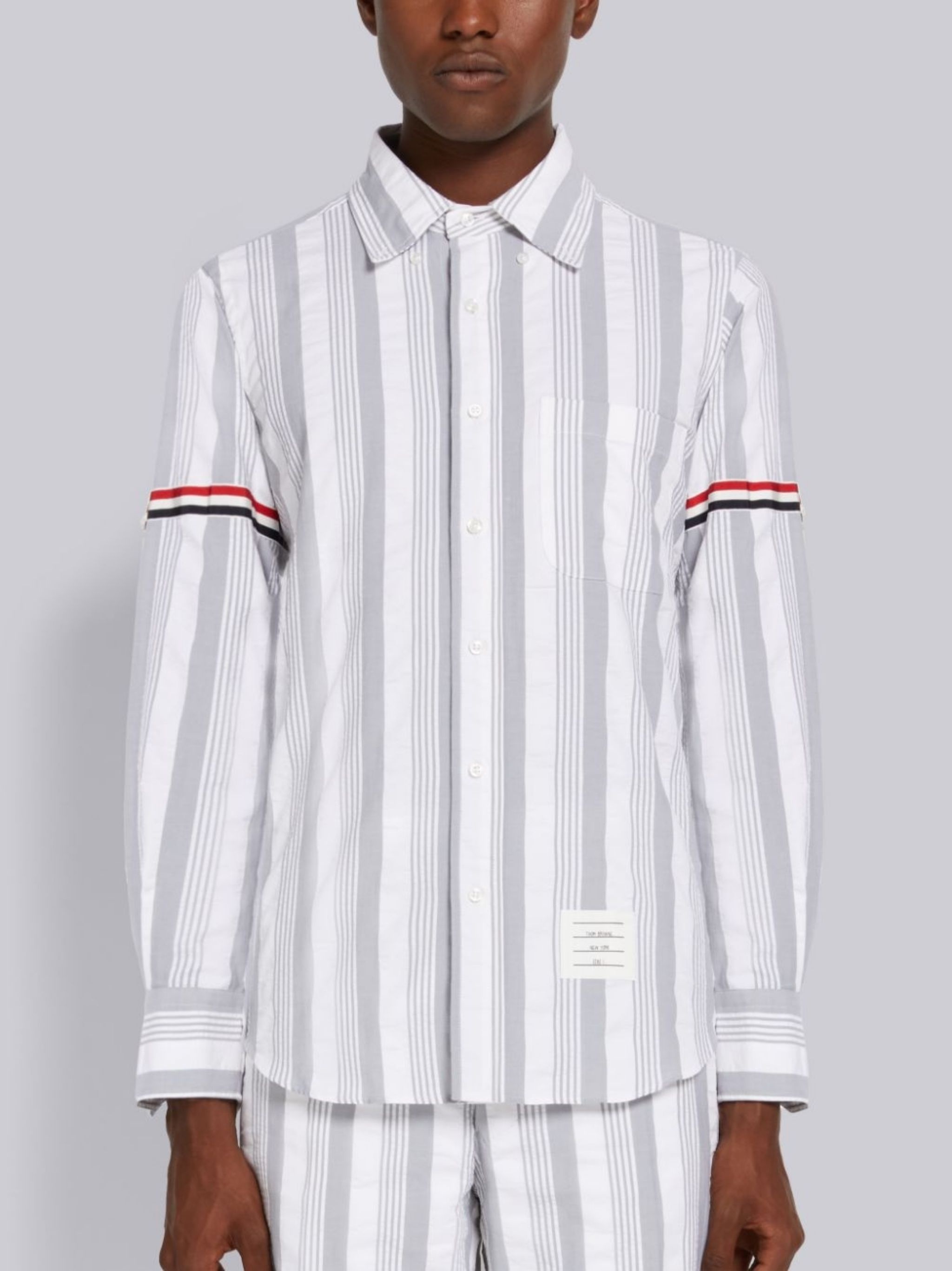RWB-stripe seersucker shirt - 3