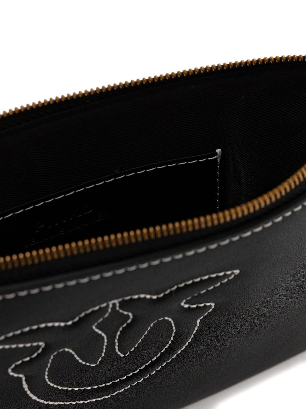 logo zip clutch - 3