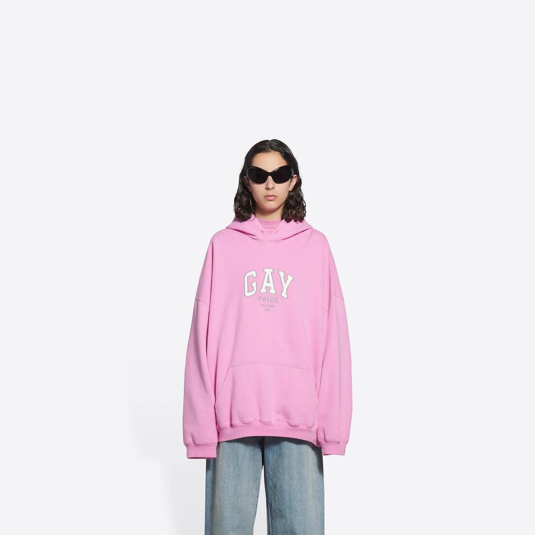 Pride Boxy Hoodie in Pink - 3