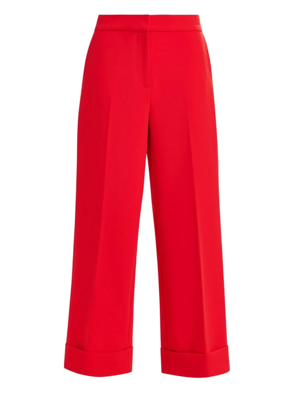 pressed-crease flared trousers - 1