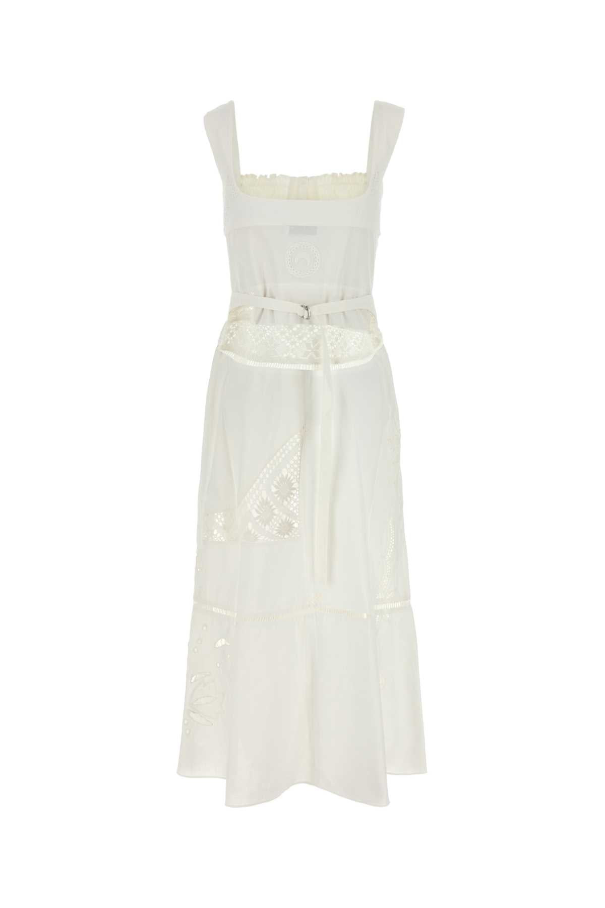 Marine Serre Women White Cotton Dress - 2