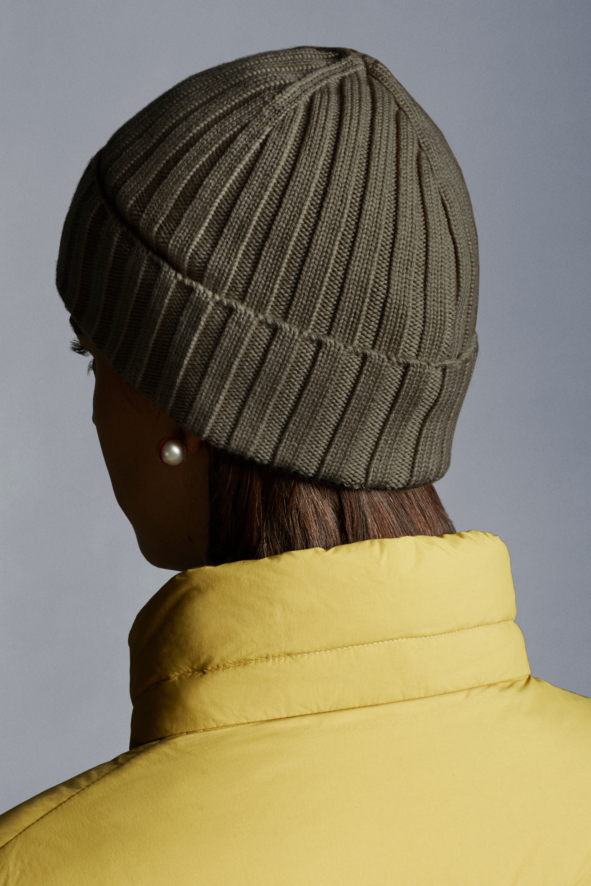 Ribbed Knit Wool Beanie - 5