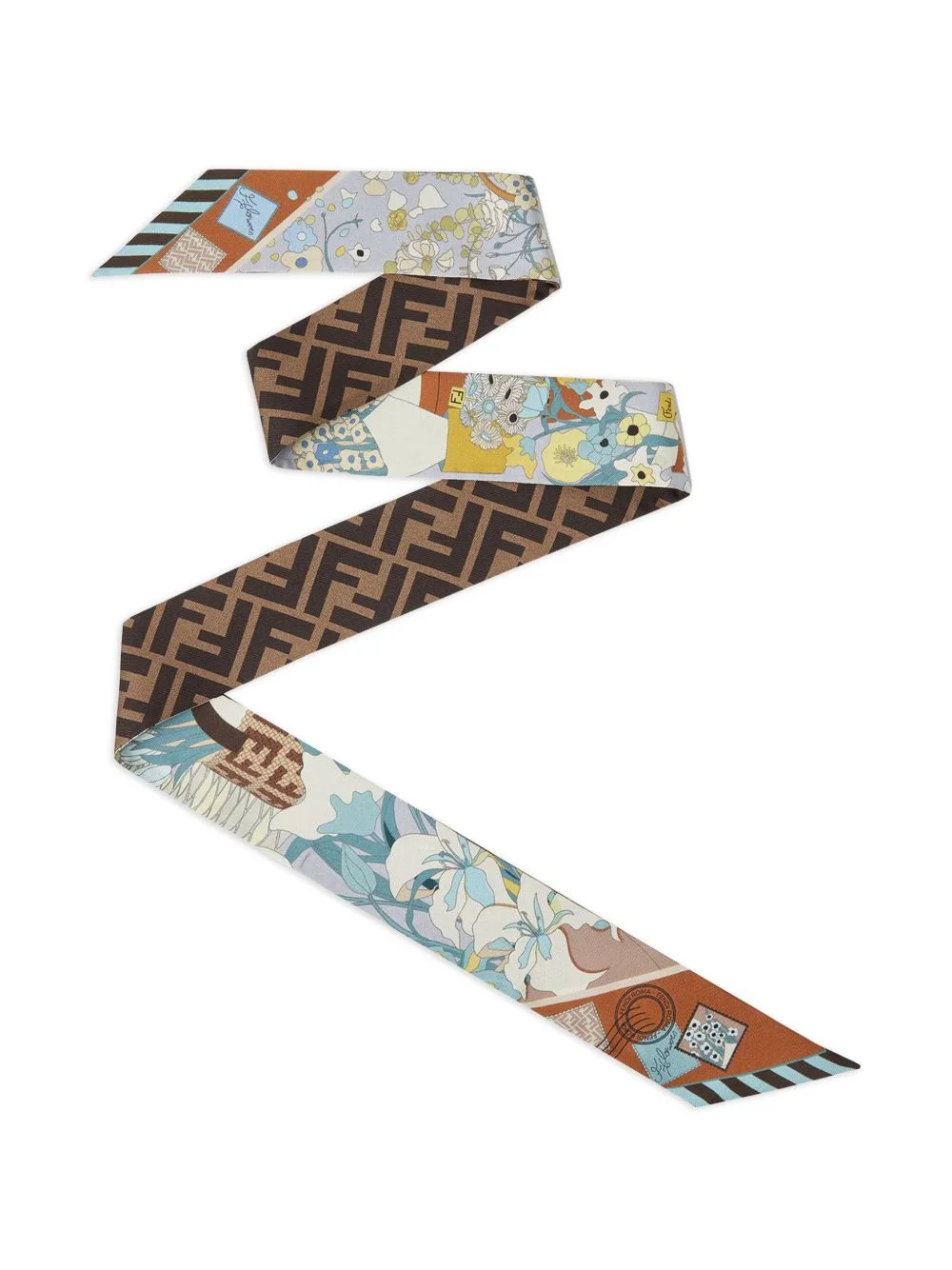 Wrappy floral-print scarf - 1