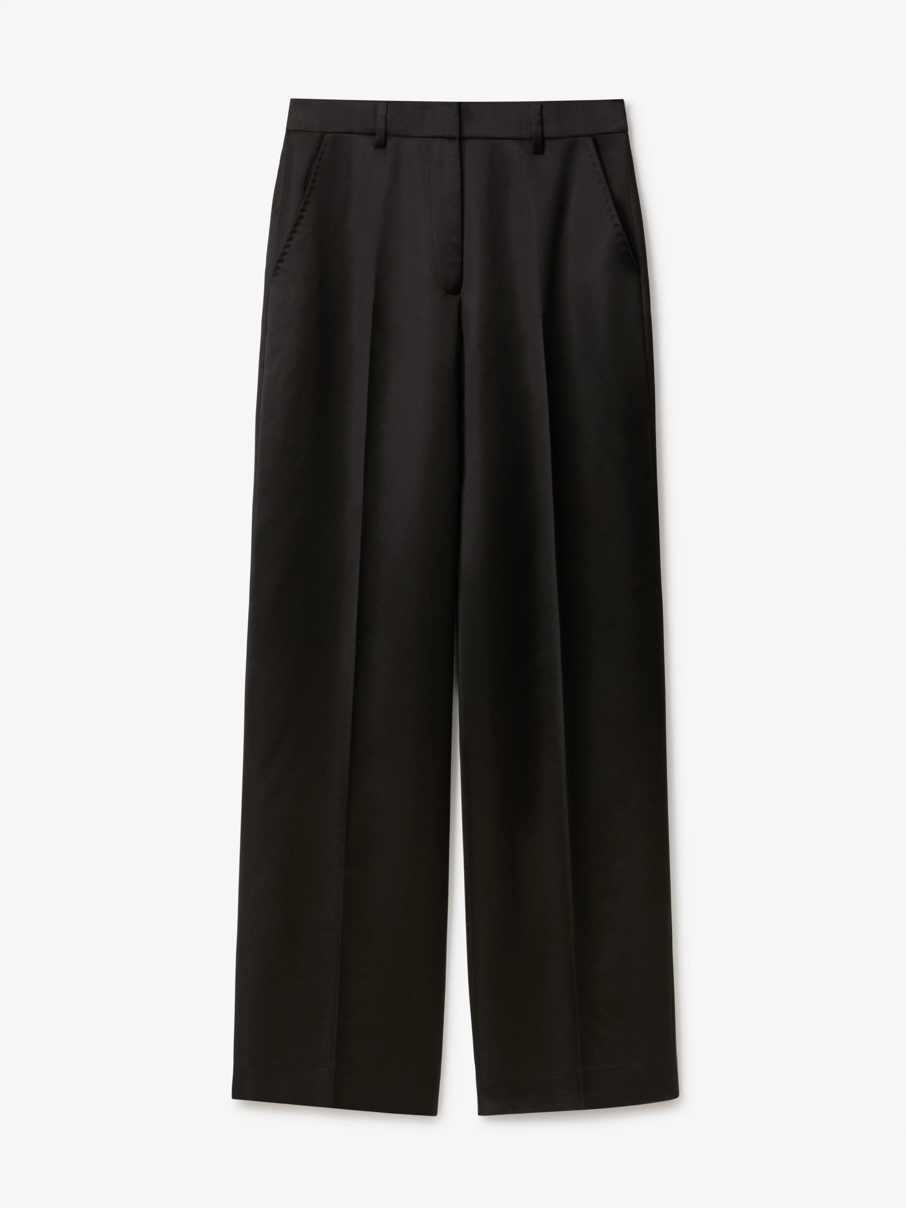 Tapered Wool Trousers - 1