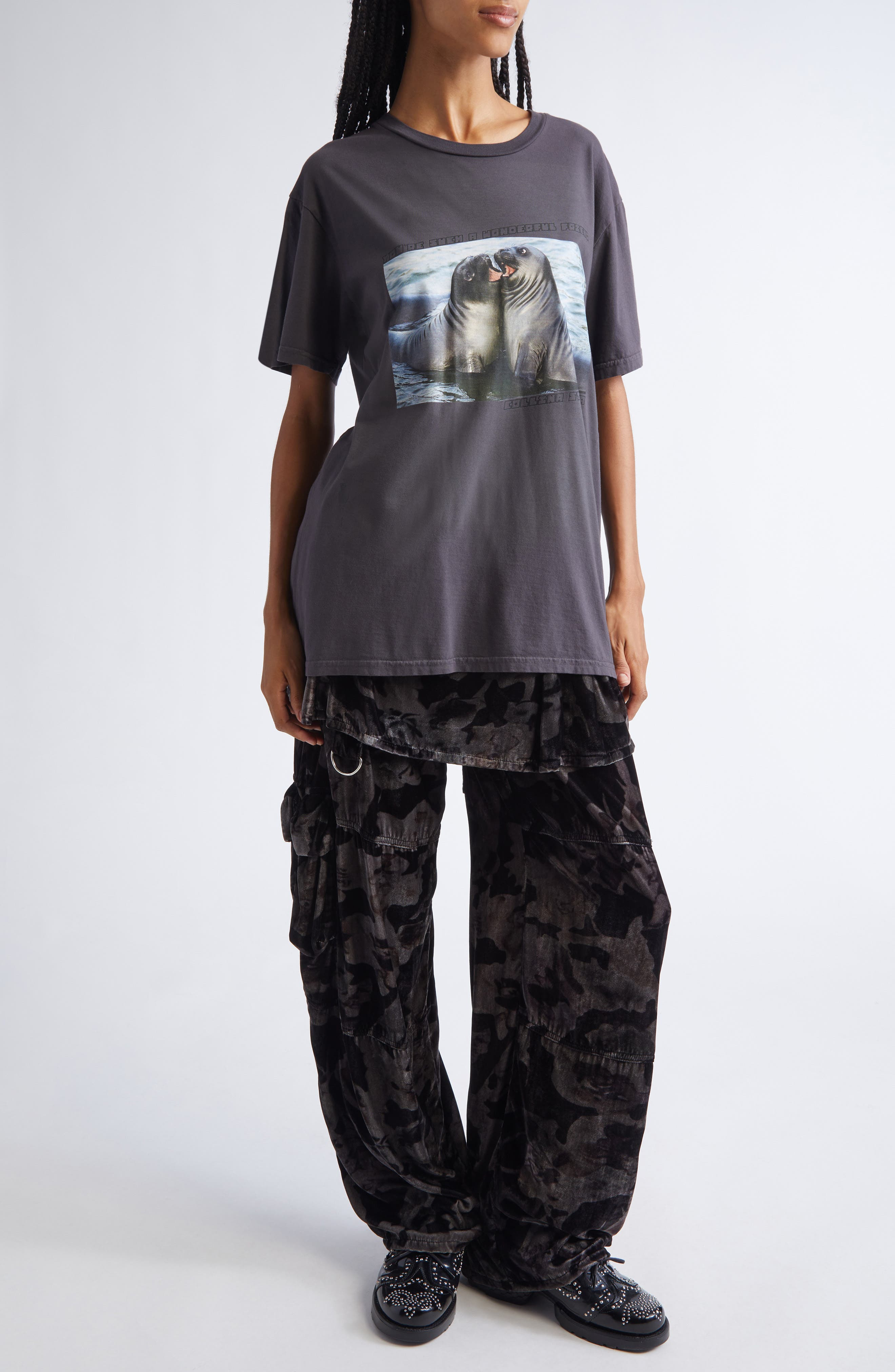 Collina Strada Oversize Organic Cotton Graphic T-Shirt in Wonderful Friend at Nordstrom - 2