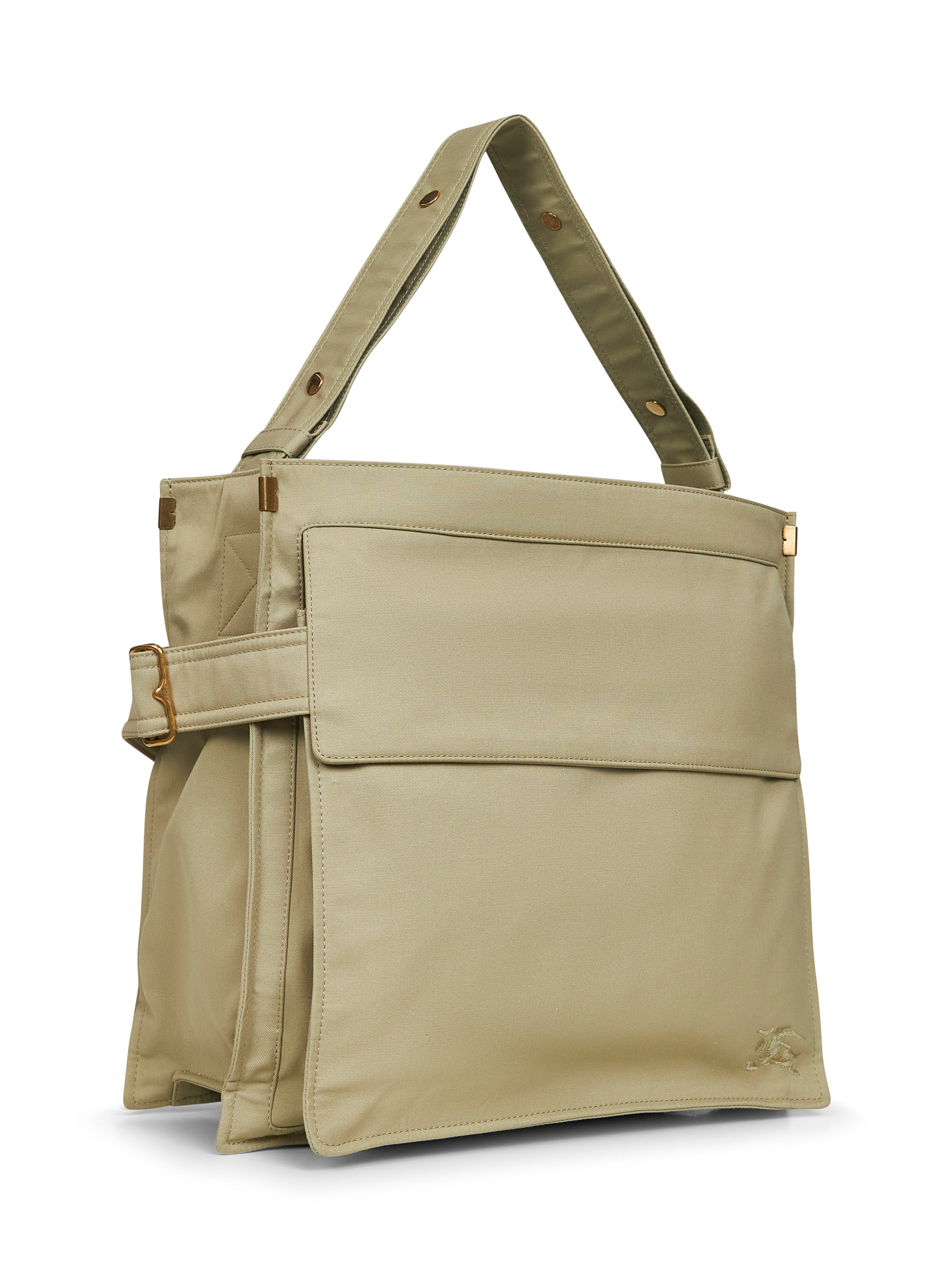 Burberry Men Hunter Green Medium Trench Tote Crossbody Bag - 2