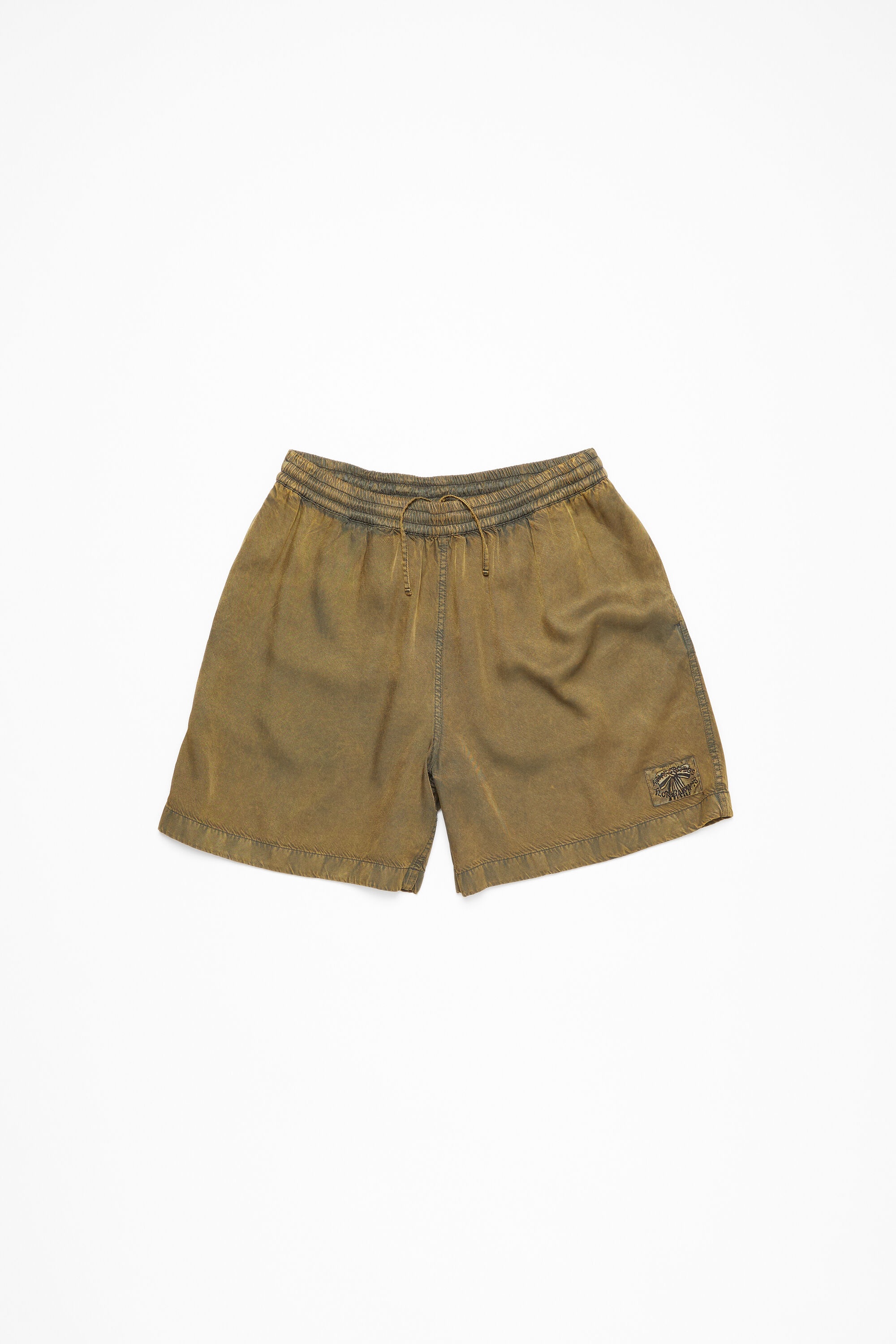 Garment-dyed shorts - Military green - 7