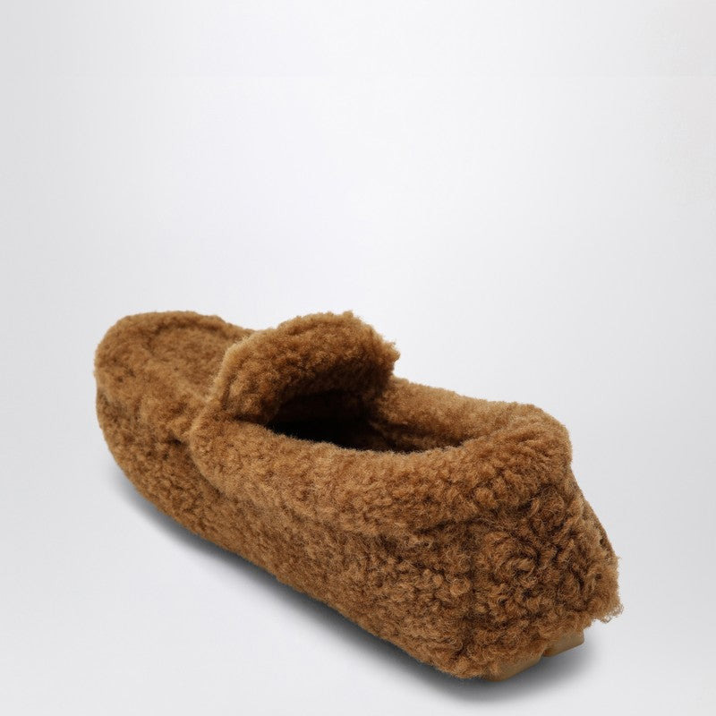 Prada Caramel Coloured Sheepskin Driver Loafer Women - 2
