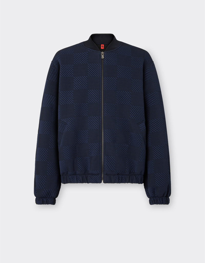 Bomber in jersey 3D effect 1