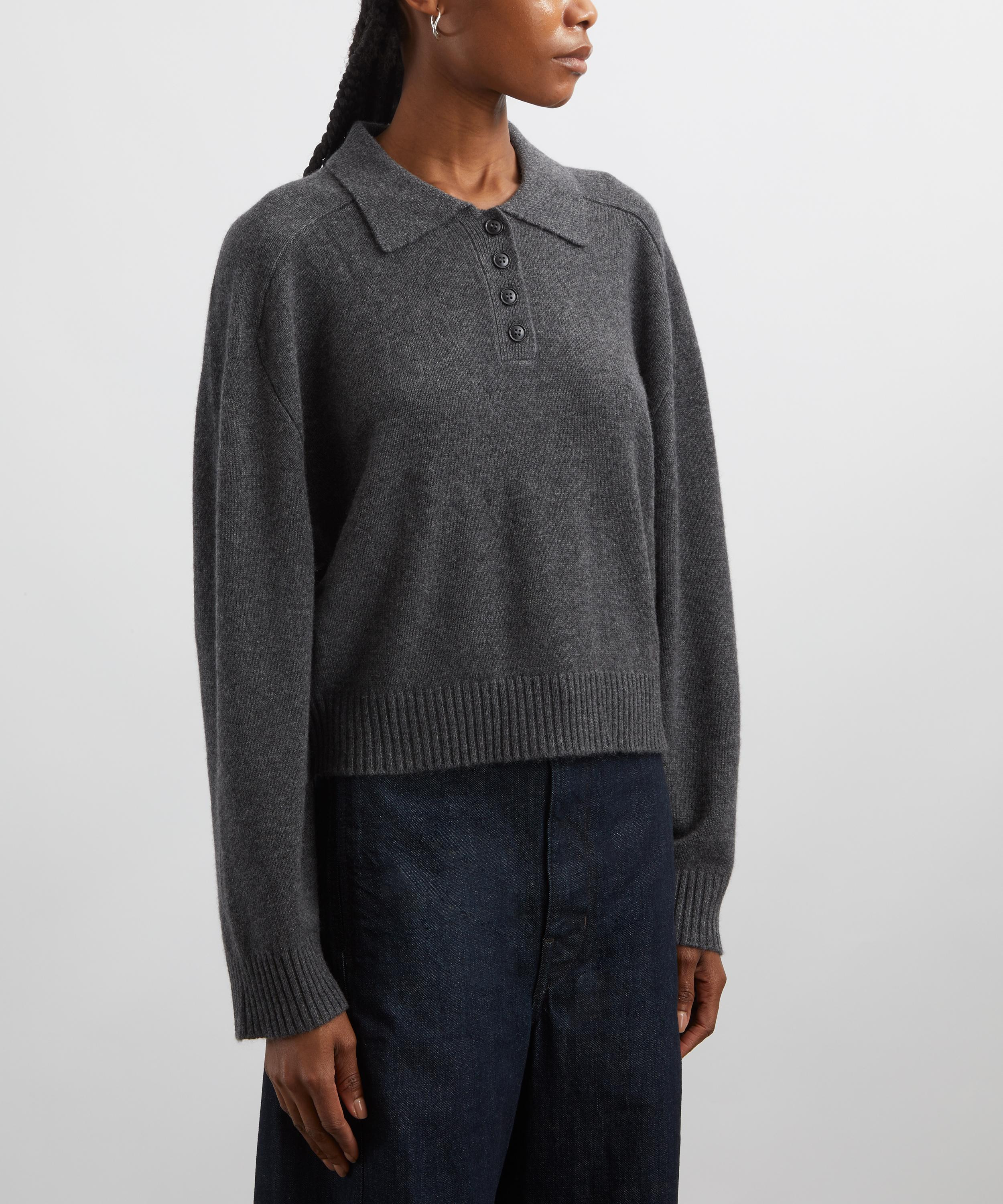 Homere Cashmere Polo Jumper - 3