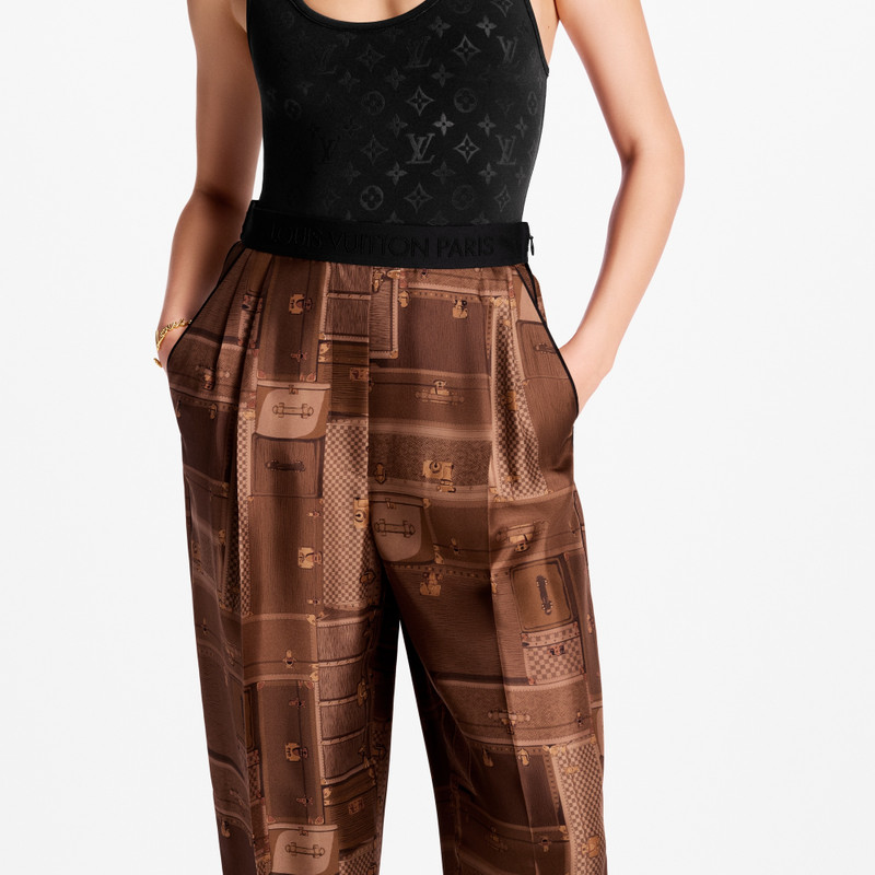 Trunk Print Wide-Leg Pants 2