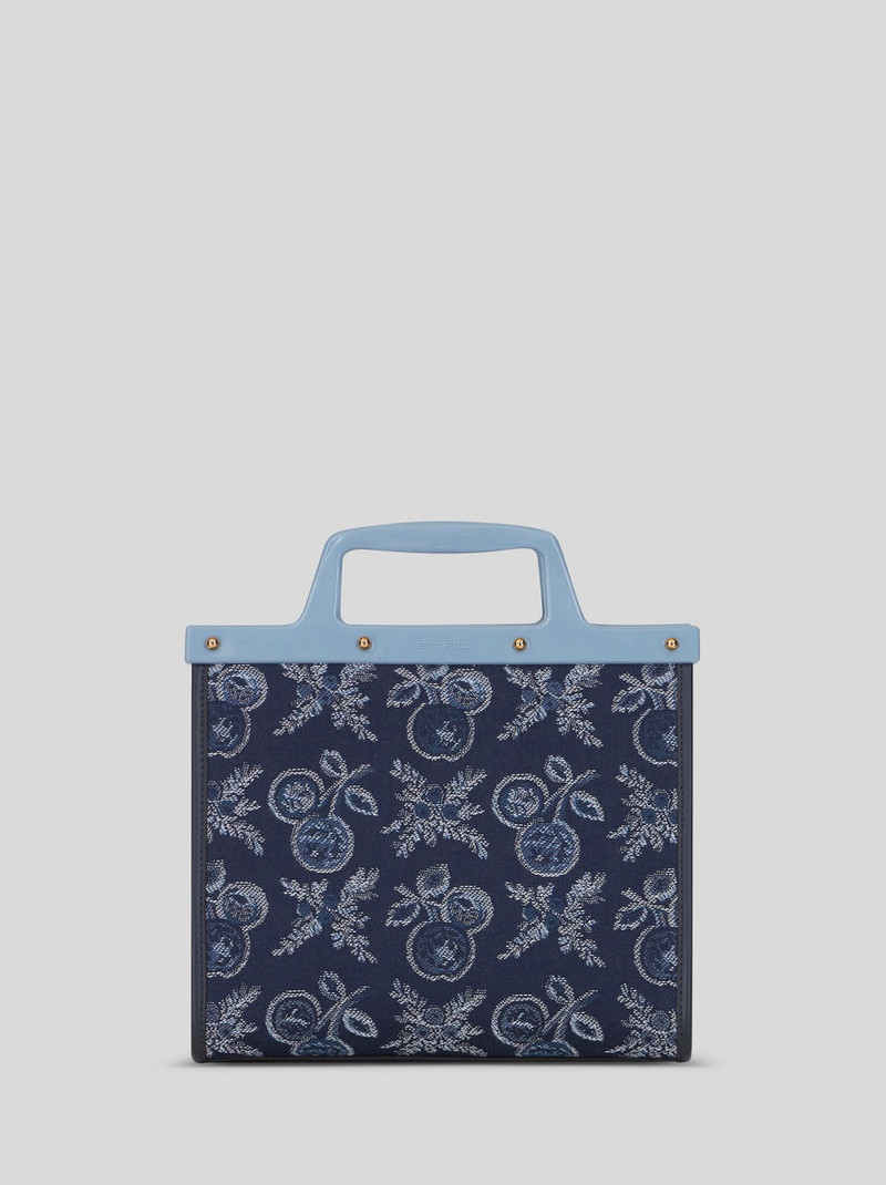 SMALL JACQUARD LOVE TROTTER BAG WITH APPLES 3