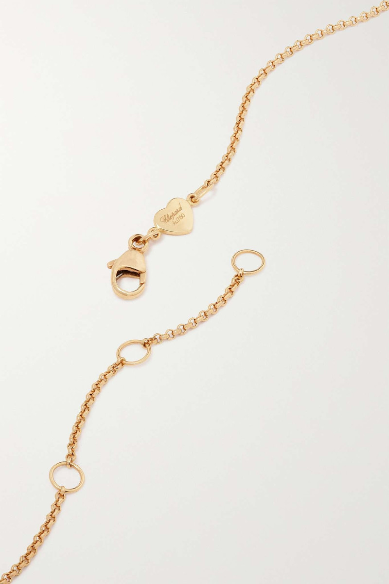 My Happy Hearts 18-karat rose gold mother-of-pearl necklace 3