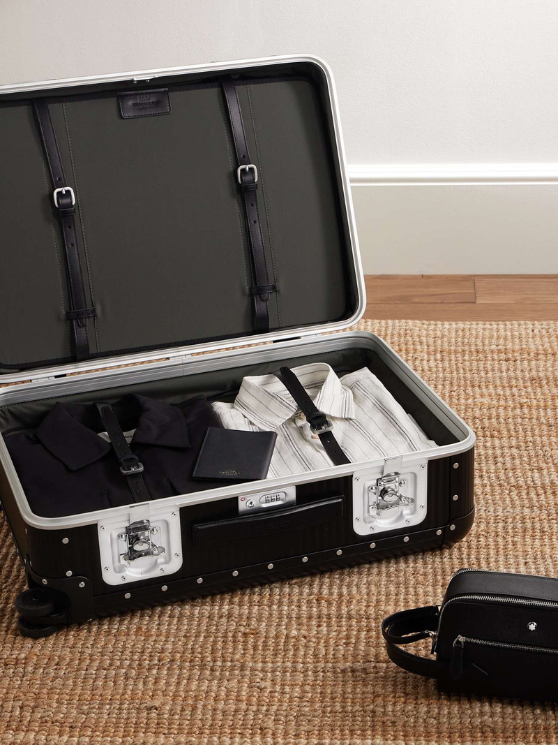 Bank Spinner 68cm Leather-Trimmed Aluminium Suitcase 3