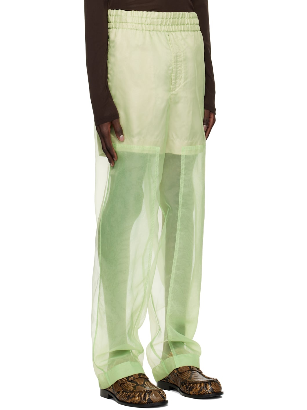 Green Layered Trousers - 2