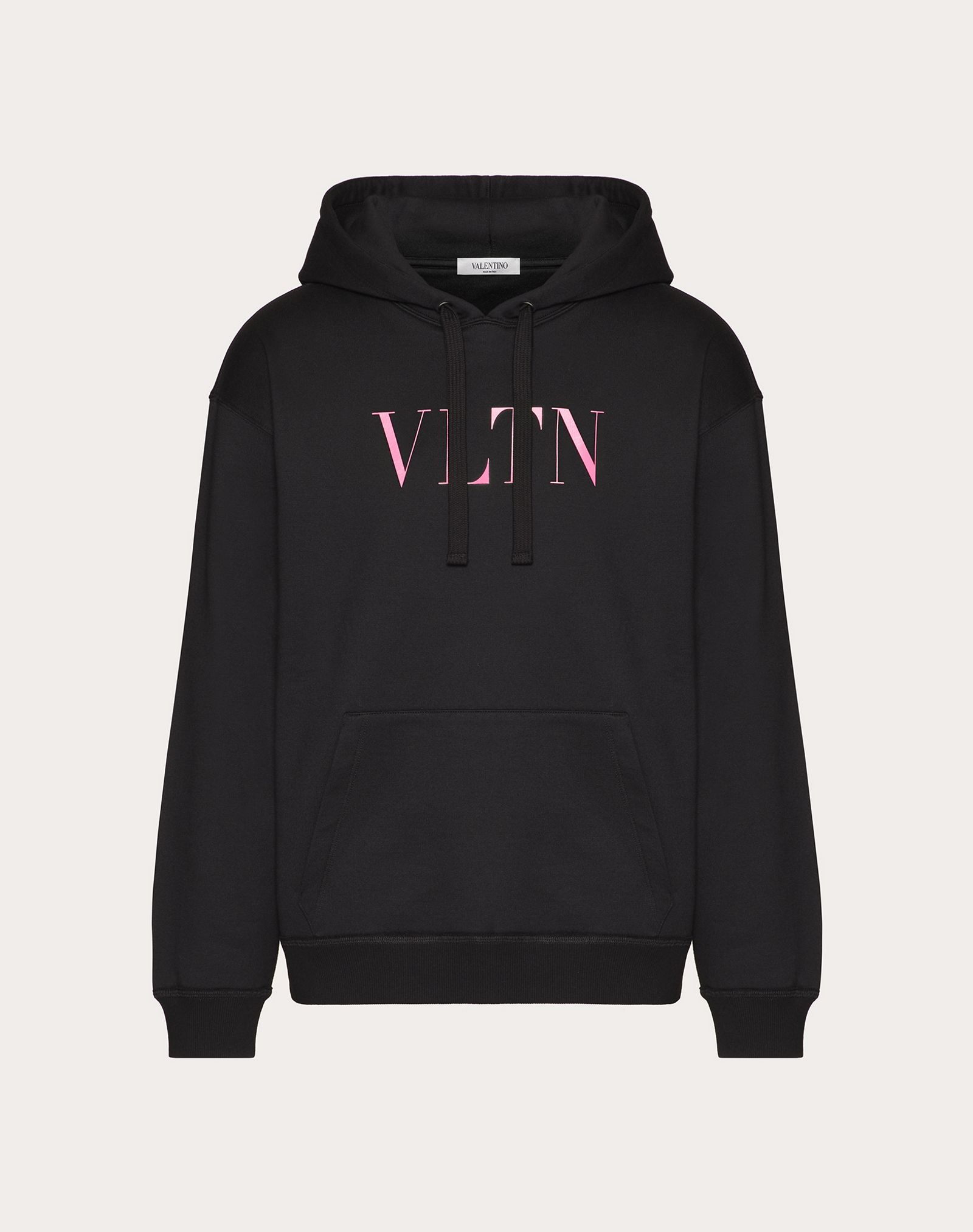 HOODED SWEATSHIRT WITH VLTN PRINT - 1