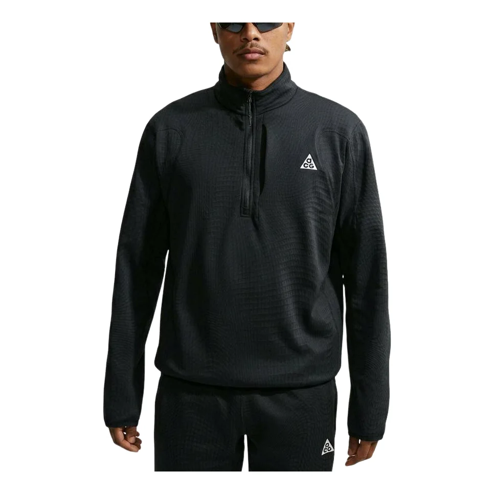 Nike x ACG Wolf Grid Therma-FIT 1 2-Zip T-Shirt 'Black Summit White' IM4233-010 - 1