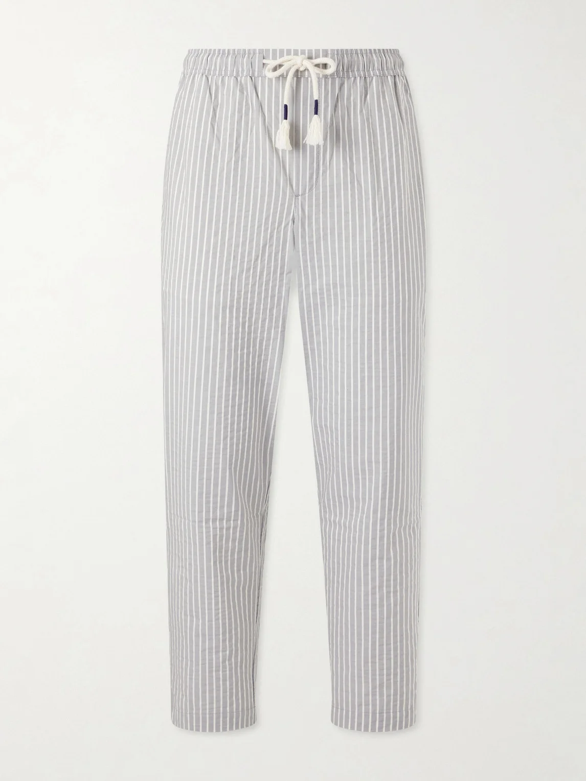 Sonoran Straight-Leg Striped Cotton-Blend Seersucker Trousers - 1
