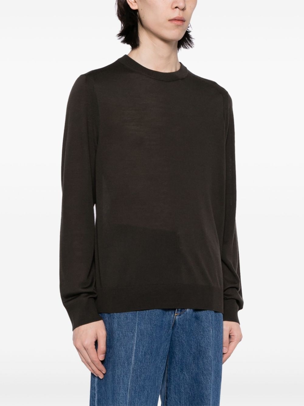 fine-knit merino wool jumper - 3