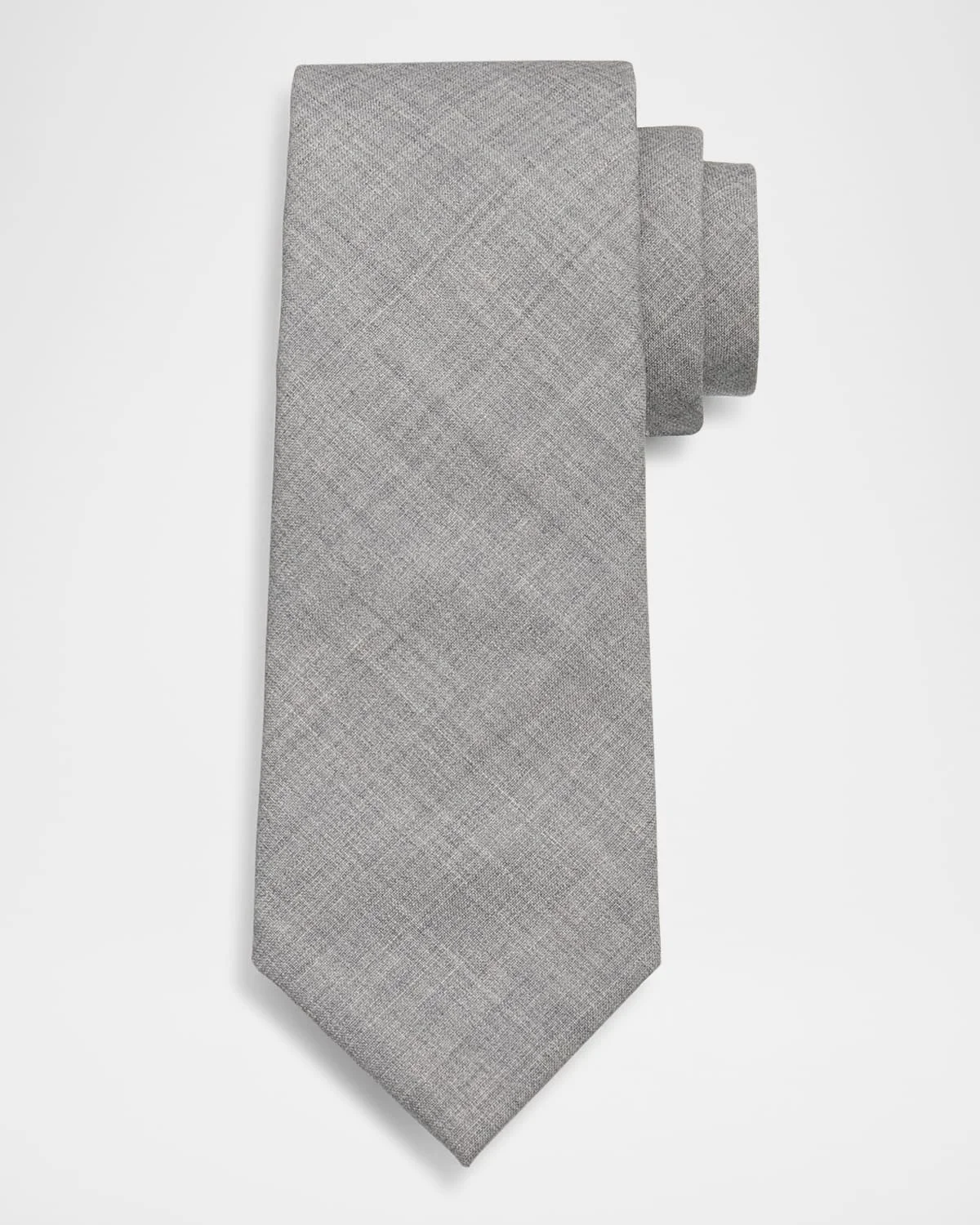 Men's Lightweight Wool Solid Tie - 1