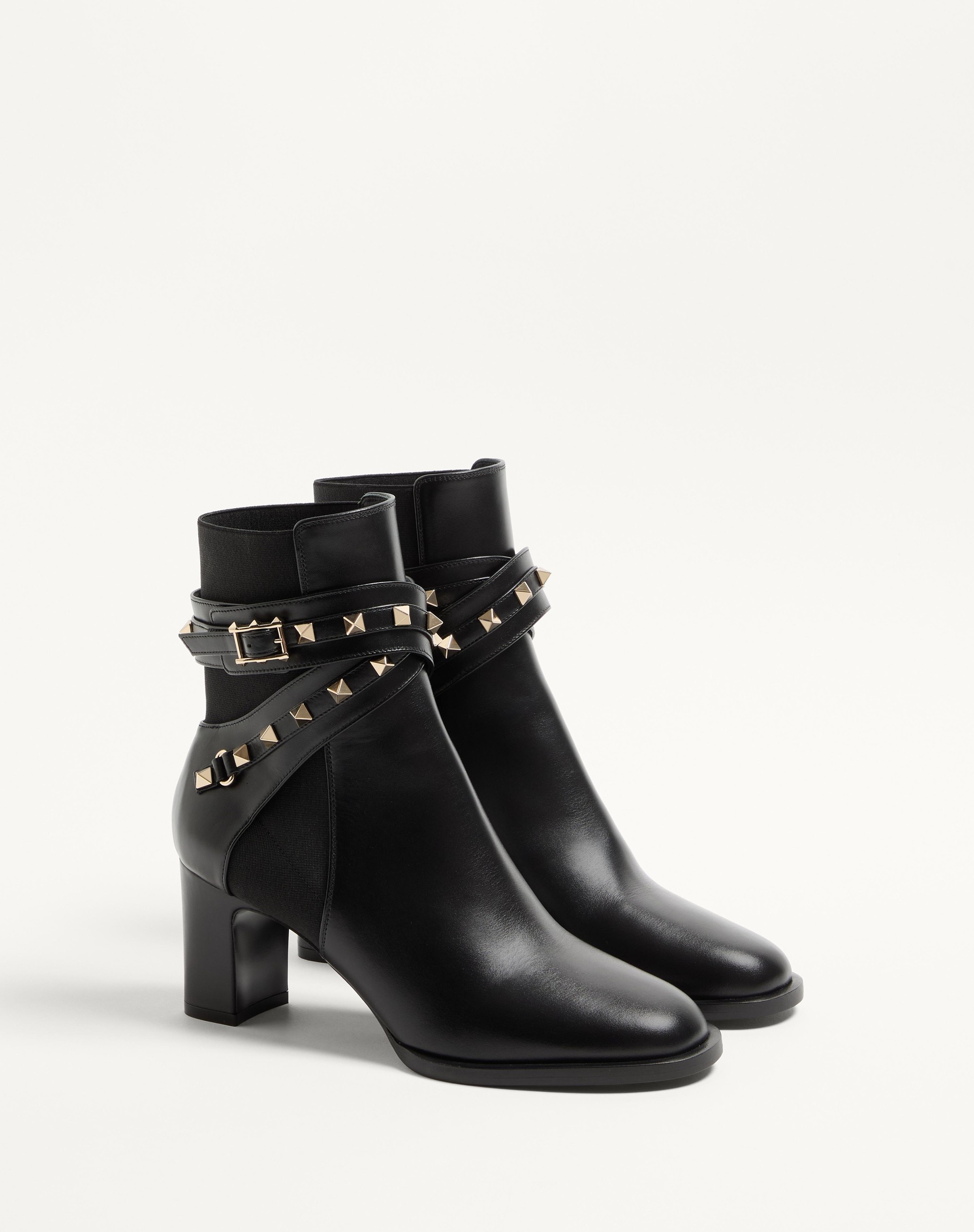 ROCKSTUD 70MM CALFSKIN ANKLE BOOT - 2