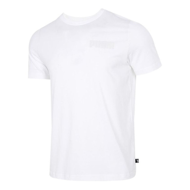 PUMA Printed Round Neck T-Shirt 'White' 845577-52 - 1