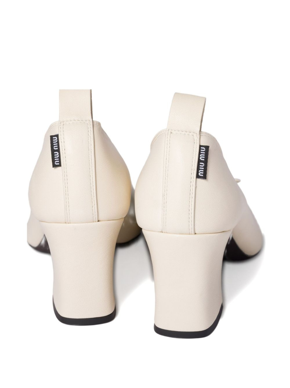 65mm Élan bow-embellished block-heel pumps - 3