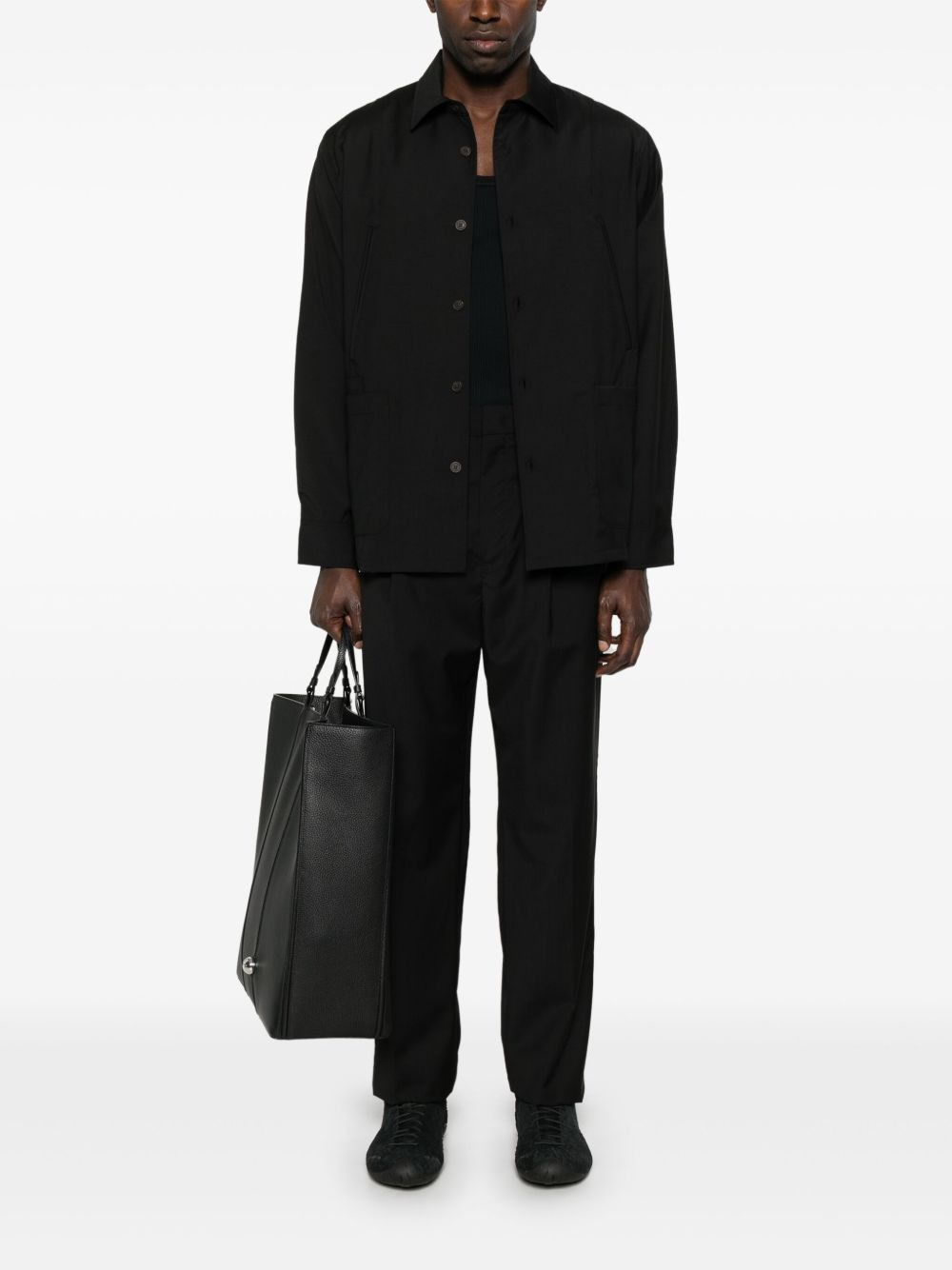 Wool shirt jacket - 3