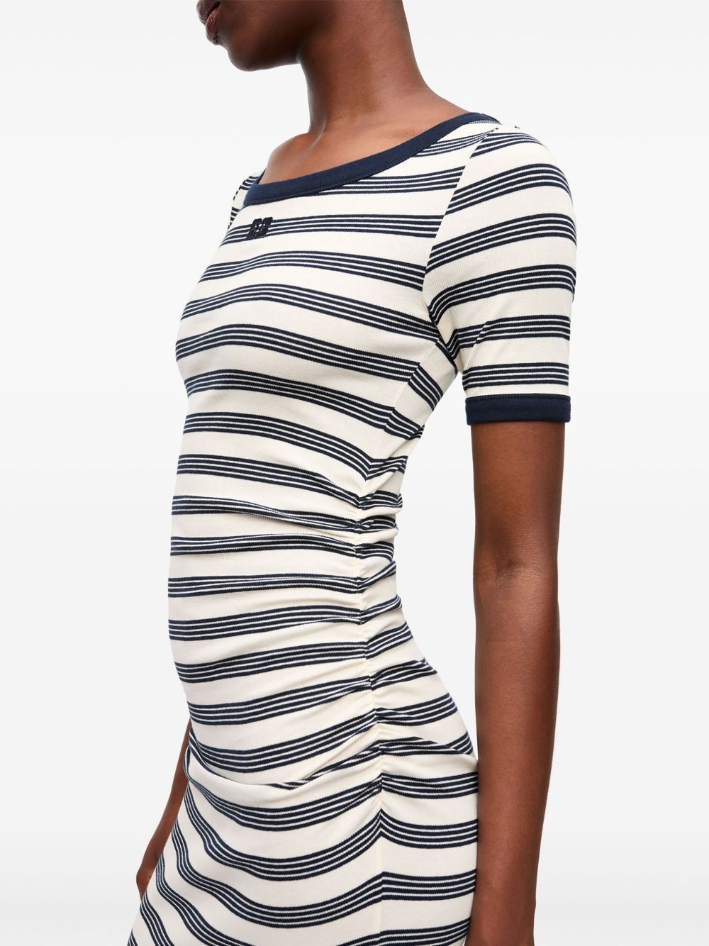 striped T-shirt dress - 5