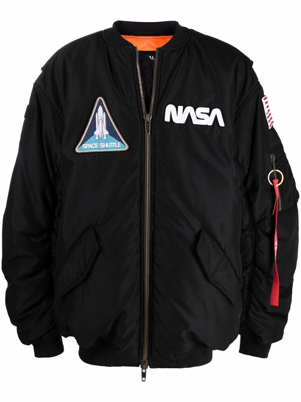 multi-patch NASA bomber jacket - 1