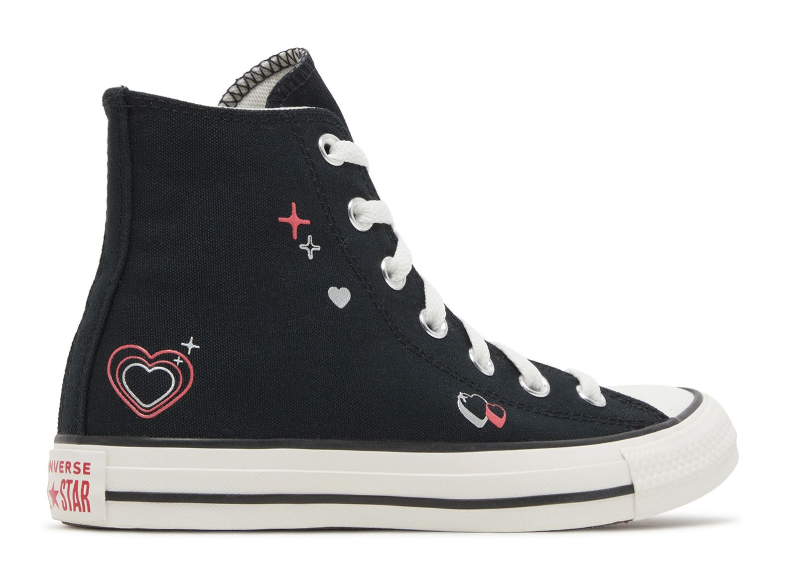 WMNS CHUCK TAYLOR ALL STAR HIGH 'Y2K HEART - BLACK' - 3