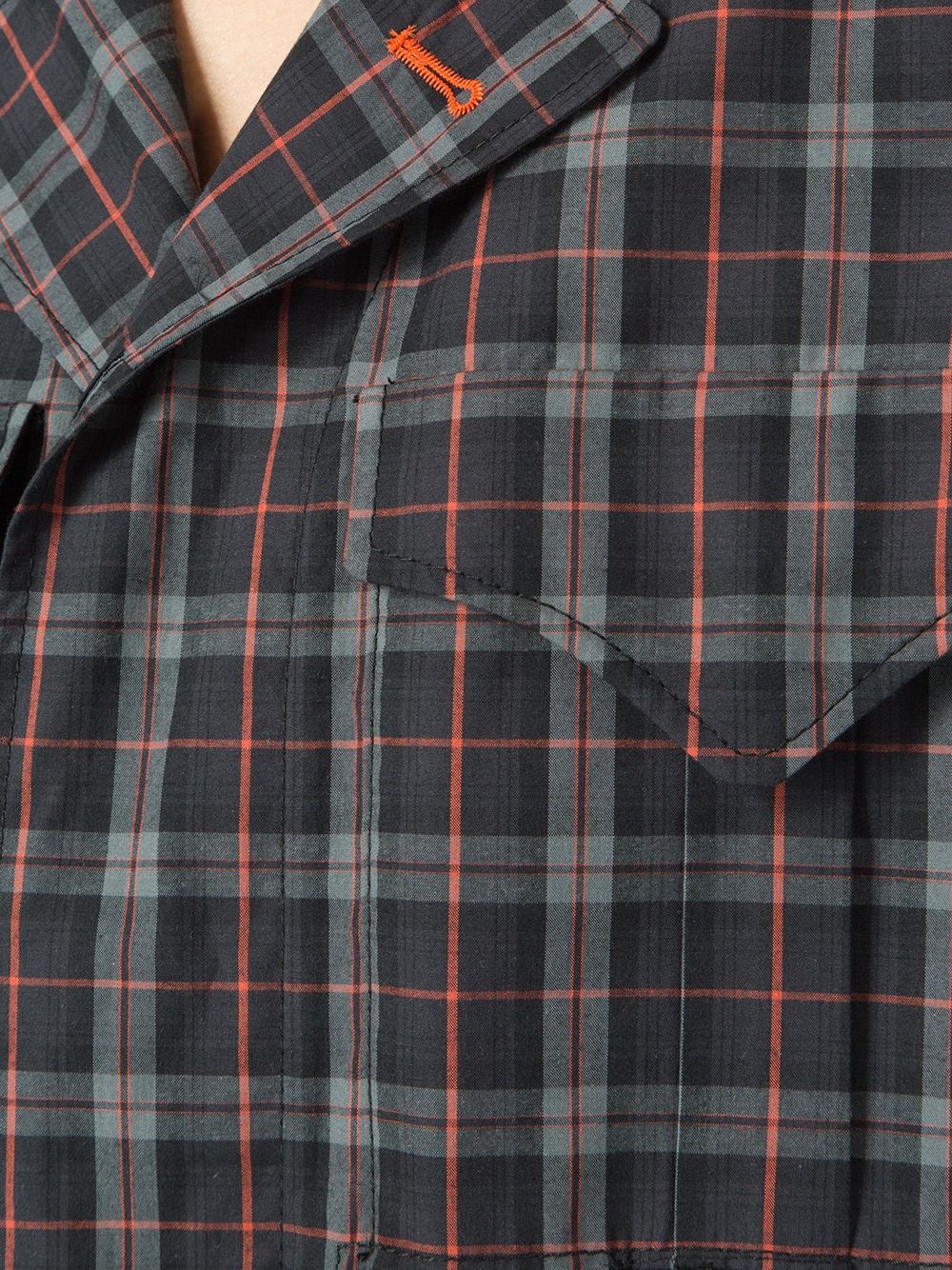 deconstructed plaid dress - 5