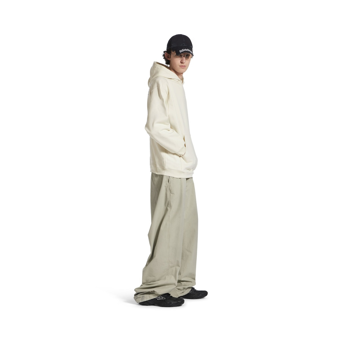 Men's Political Campaign Hoodie Medium Fit in White - 3