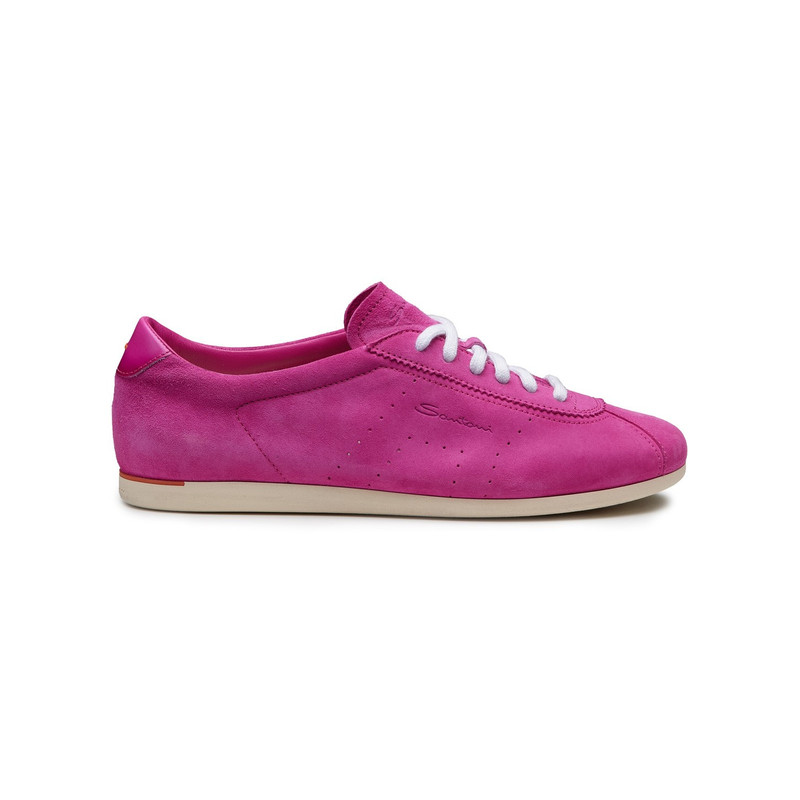 Women's pink suede sneaker 1