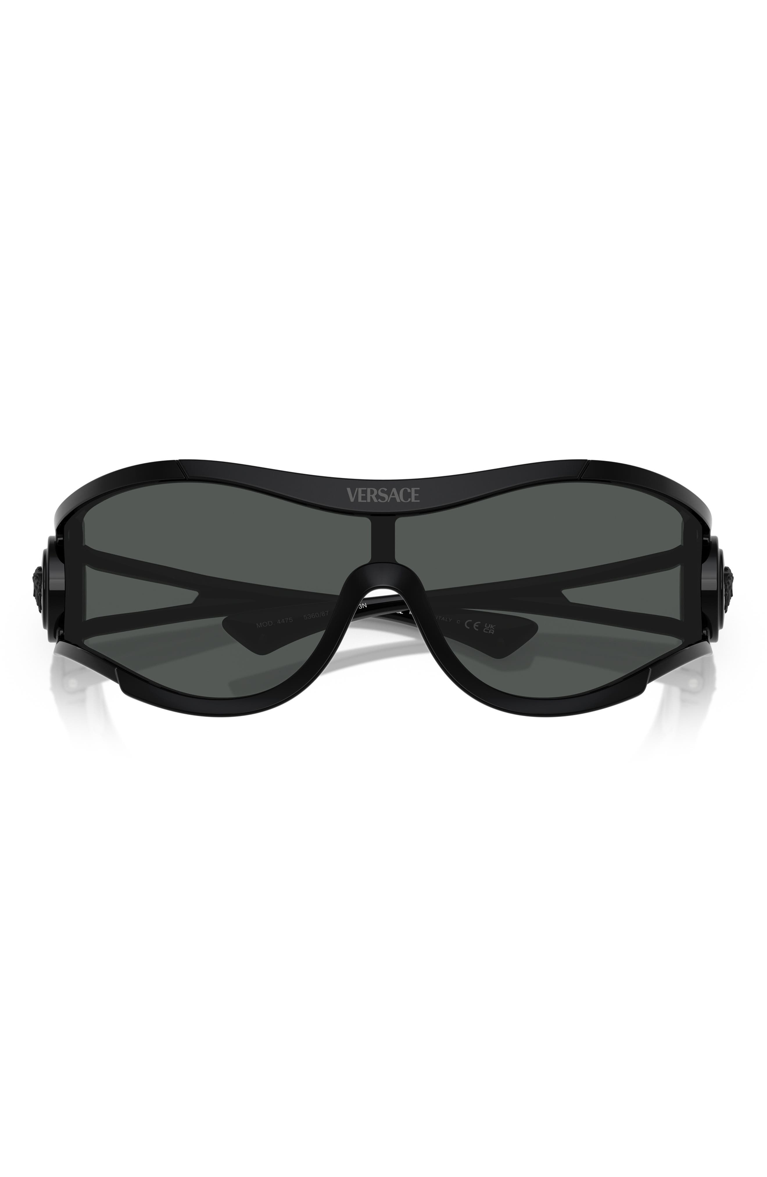 Versace 180mm Irregular Sunglasses in Black at Nordstrom - 5