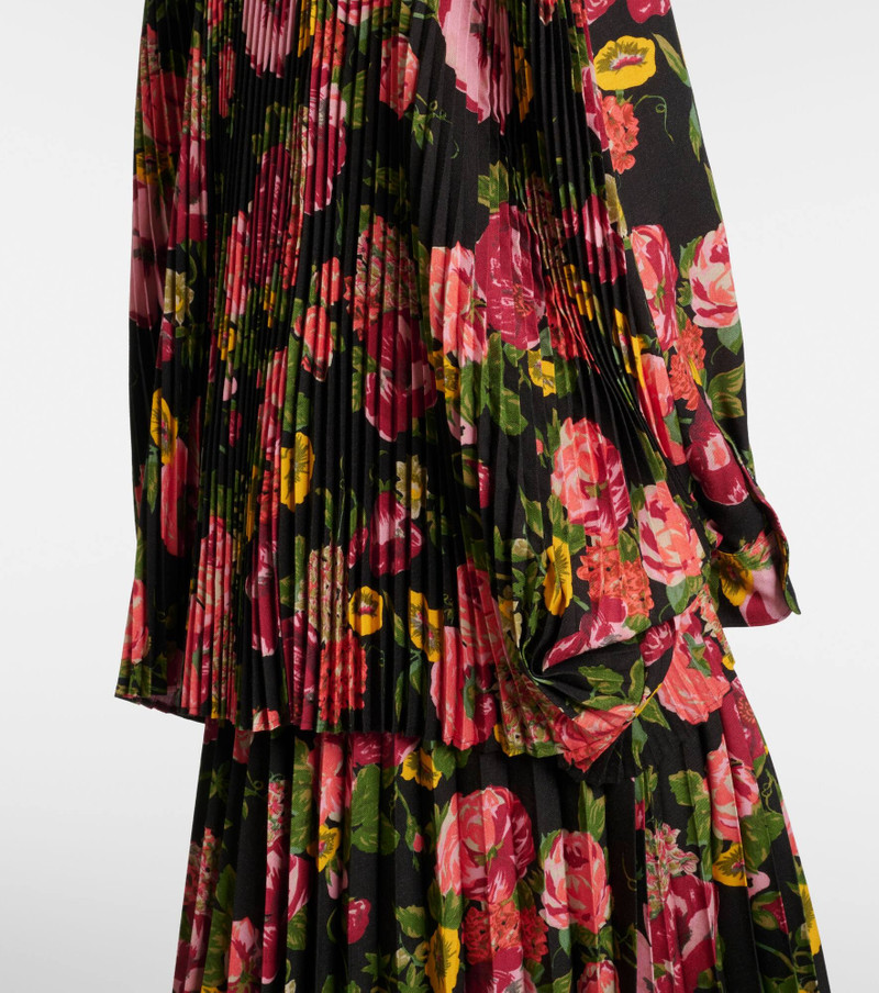 floral-print pleated shirt 5