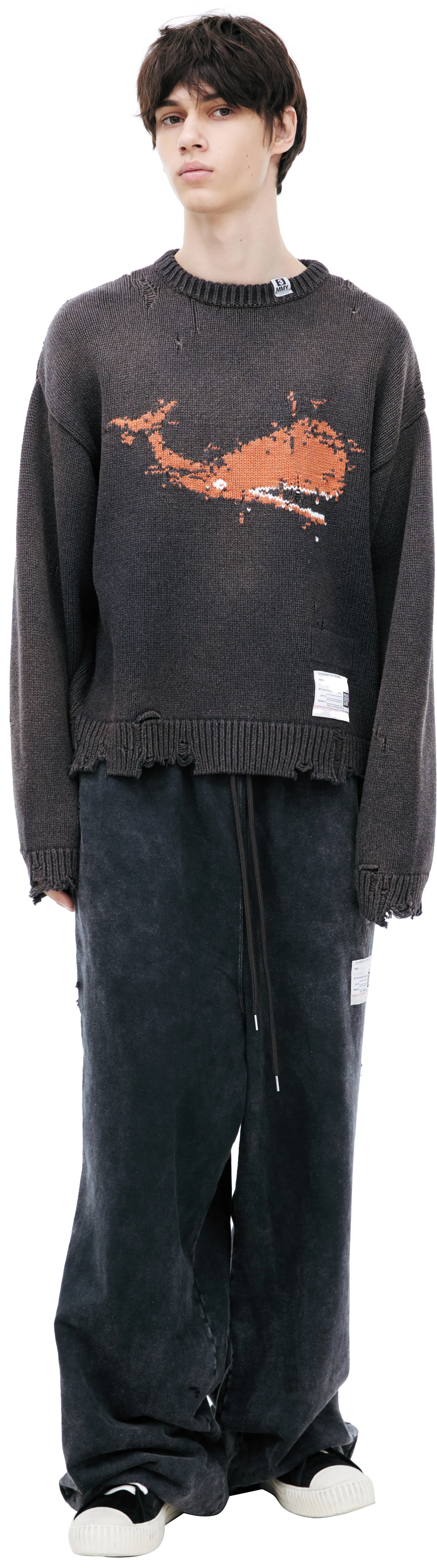 EMBROIDERED PRINT SWEATER - 1