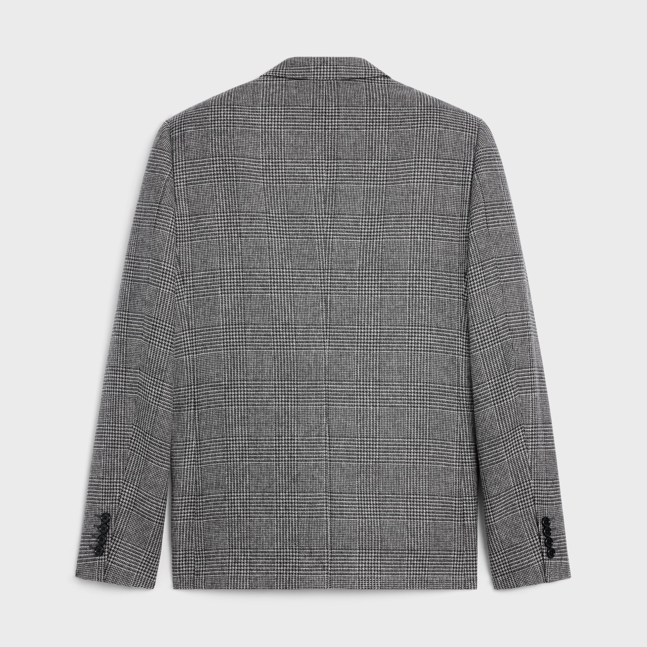 mods jacket in prince of wales wool - 2