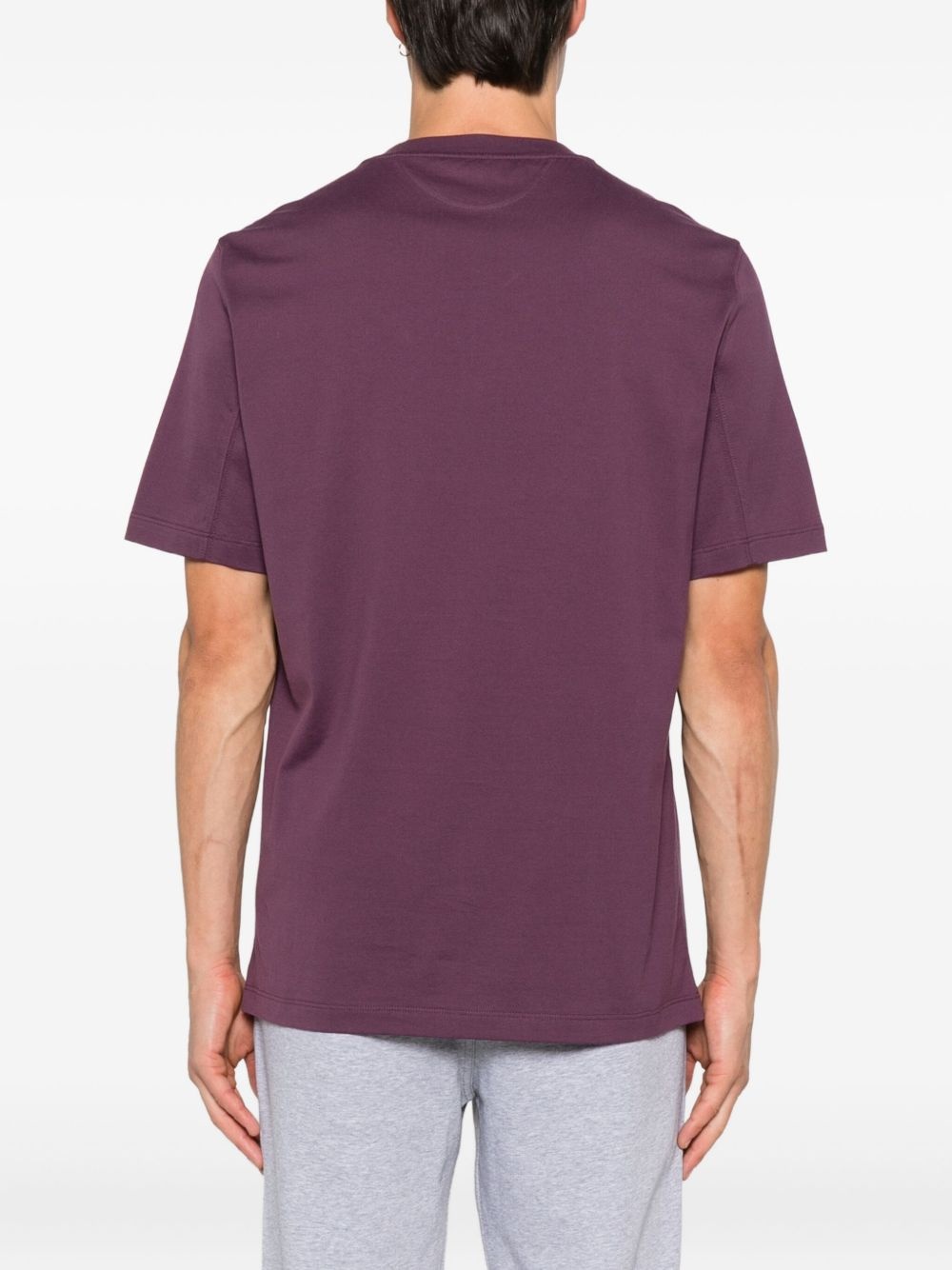logo-embroidered T-shirt - 3
