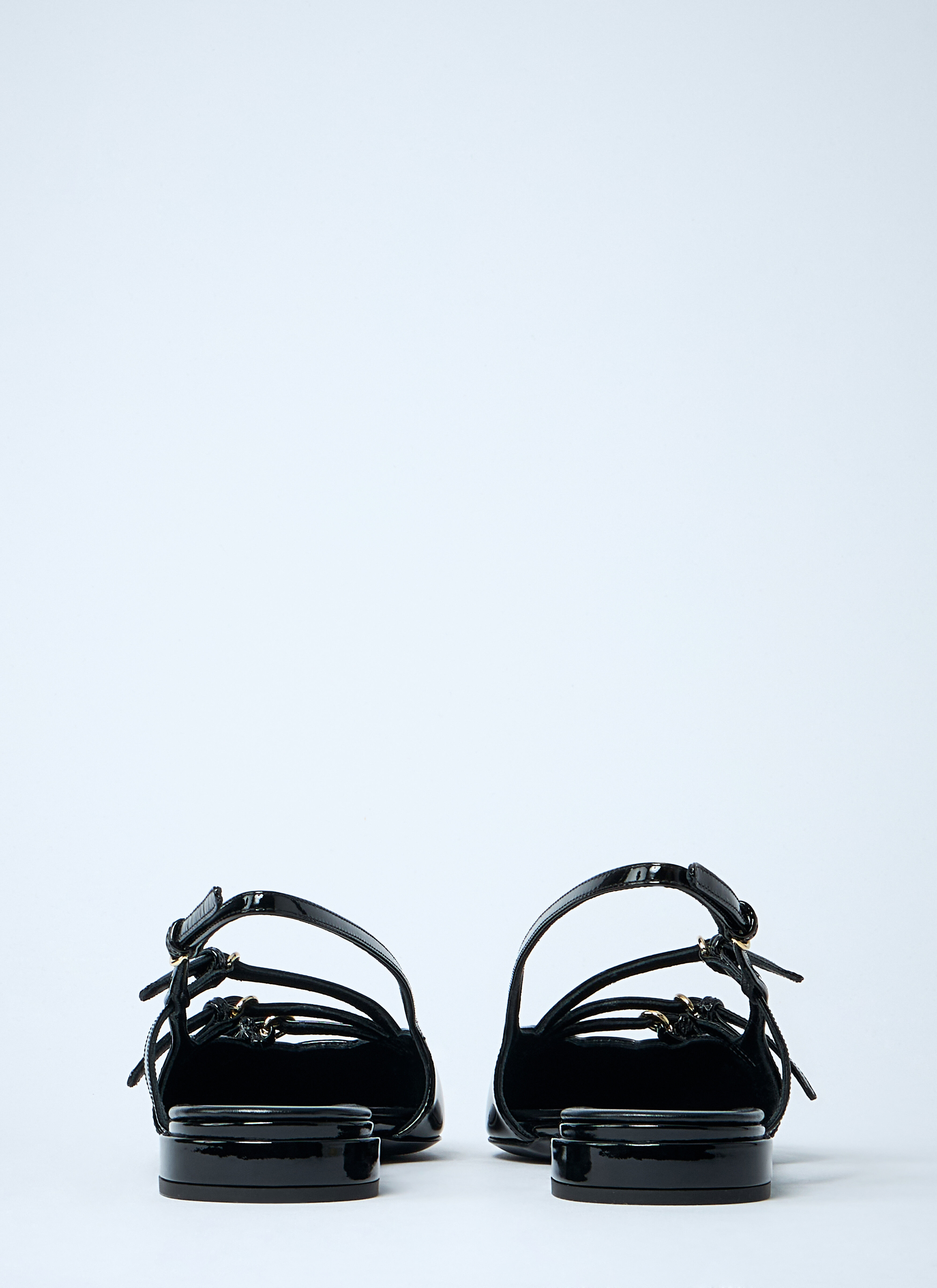 Patent Leather Slingback Ballerina Flats - 5