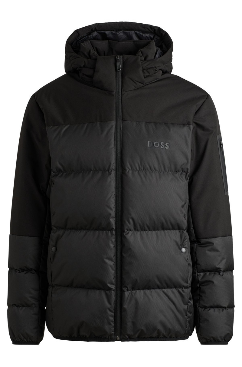WATER-REPELLENT DOWN JACKET WITH DETACHABLE HOOD 1