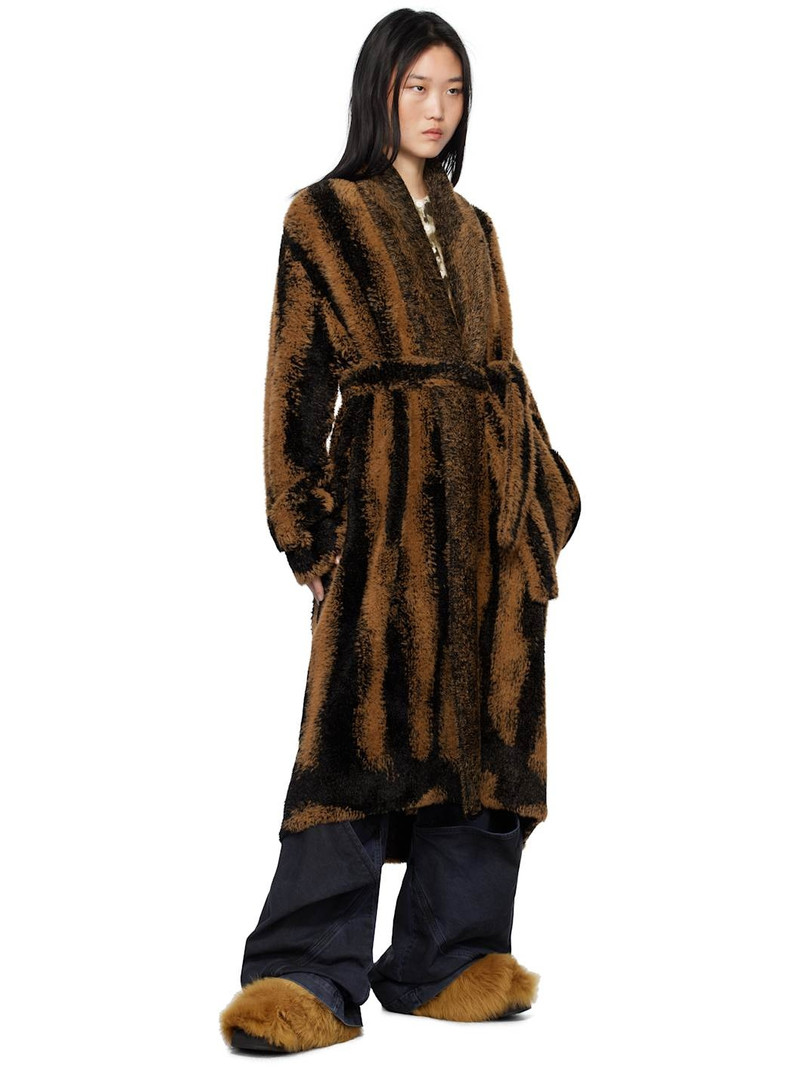 THE ATTICO Tan Mini Robin Sabot Slippers outlook