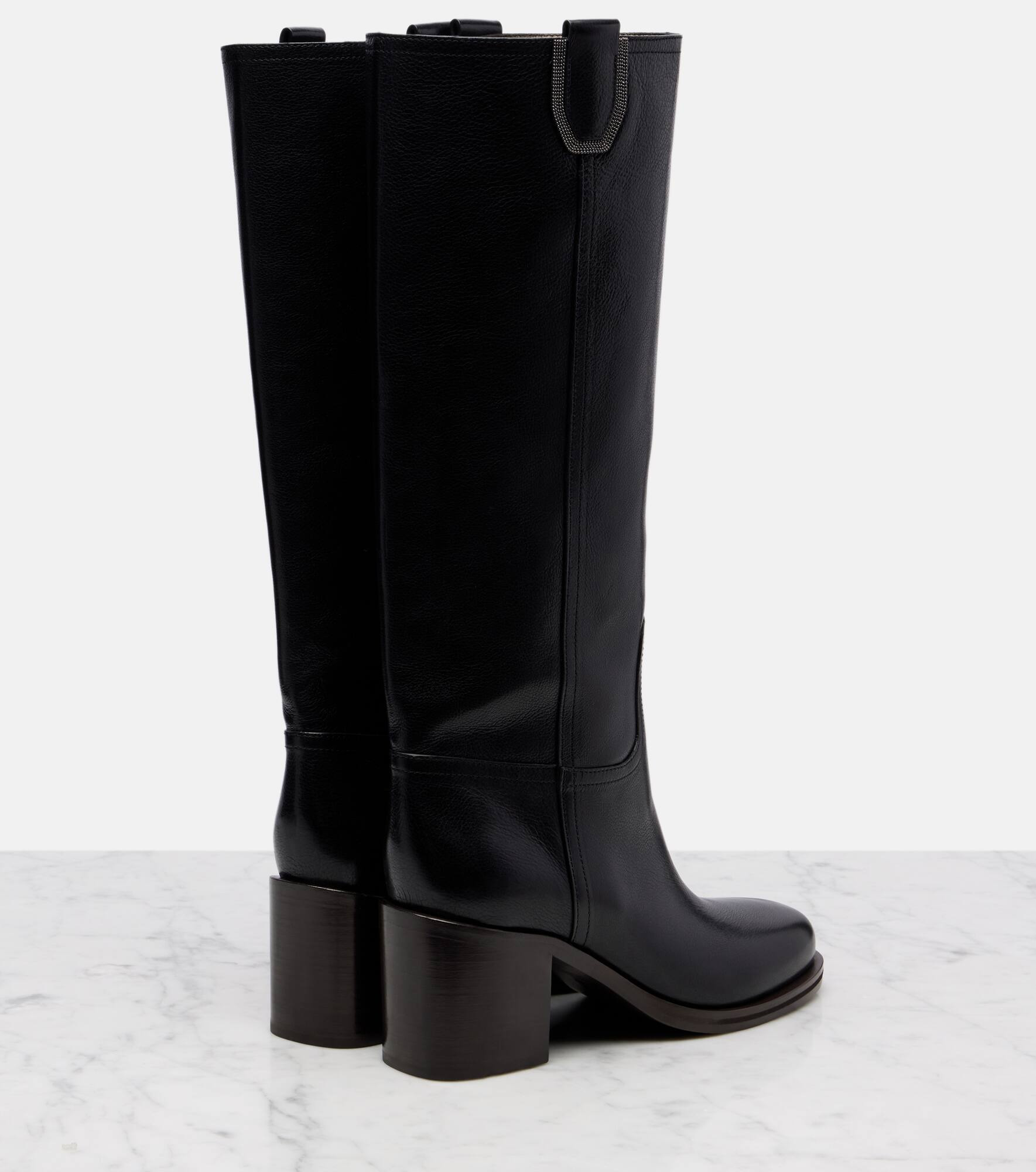 Leather knee-high boots - 2
